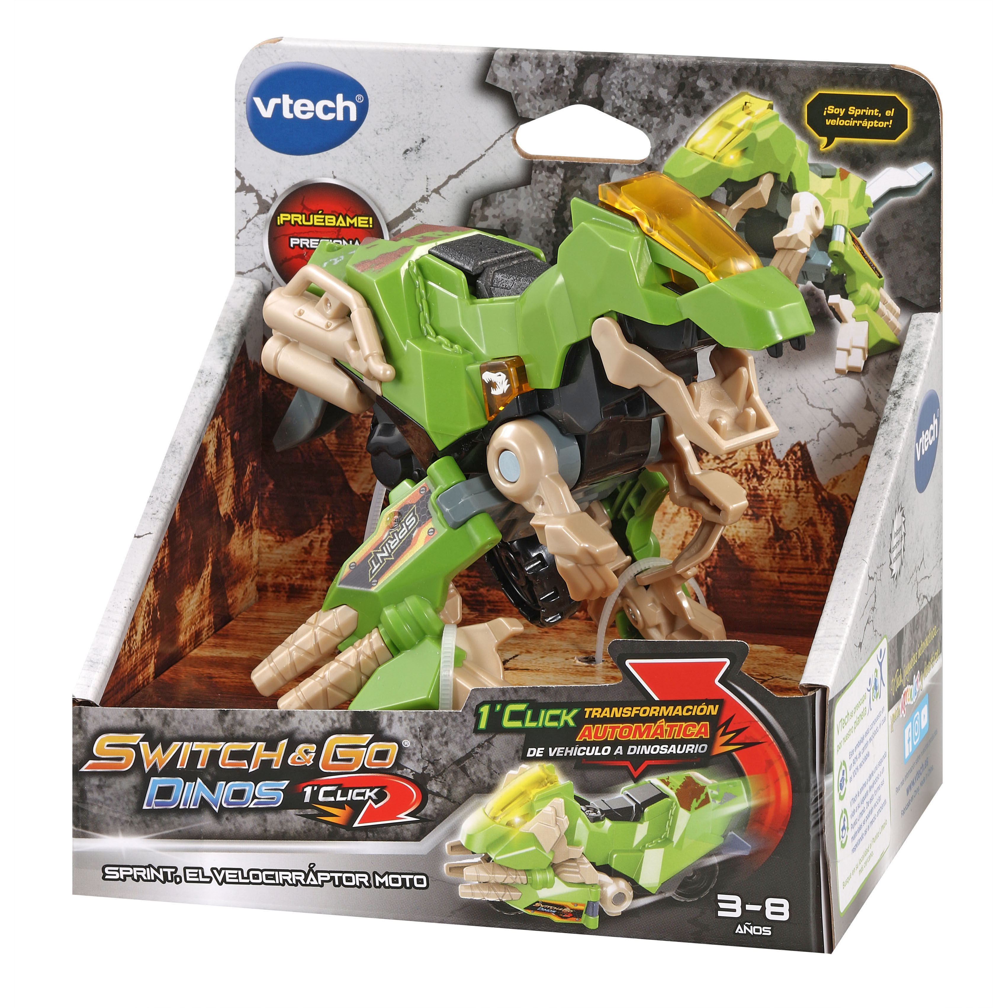 Figura convertible Superdino Switch&Go Vtech modelos surtidos 9