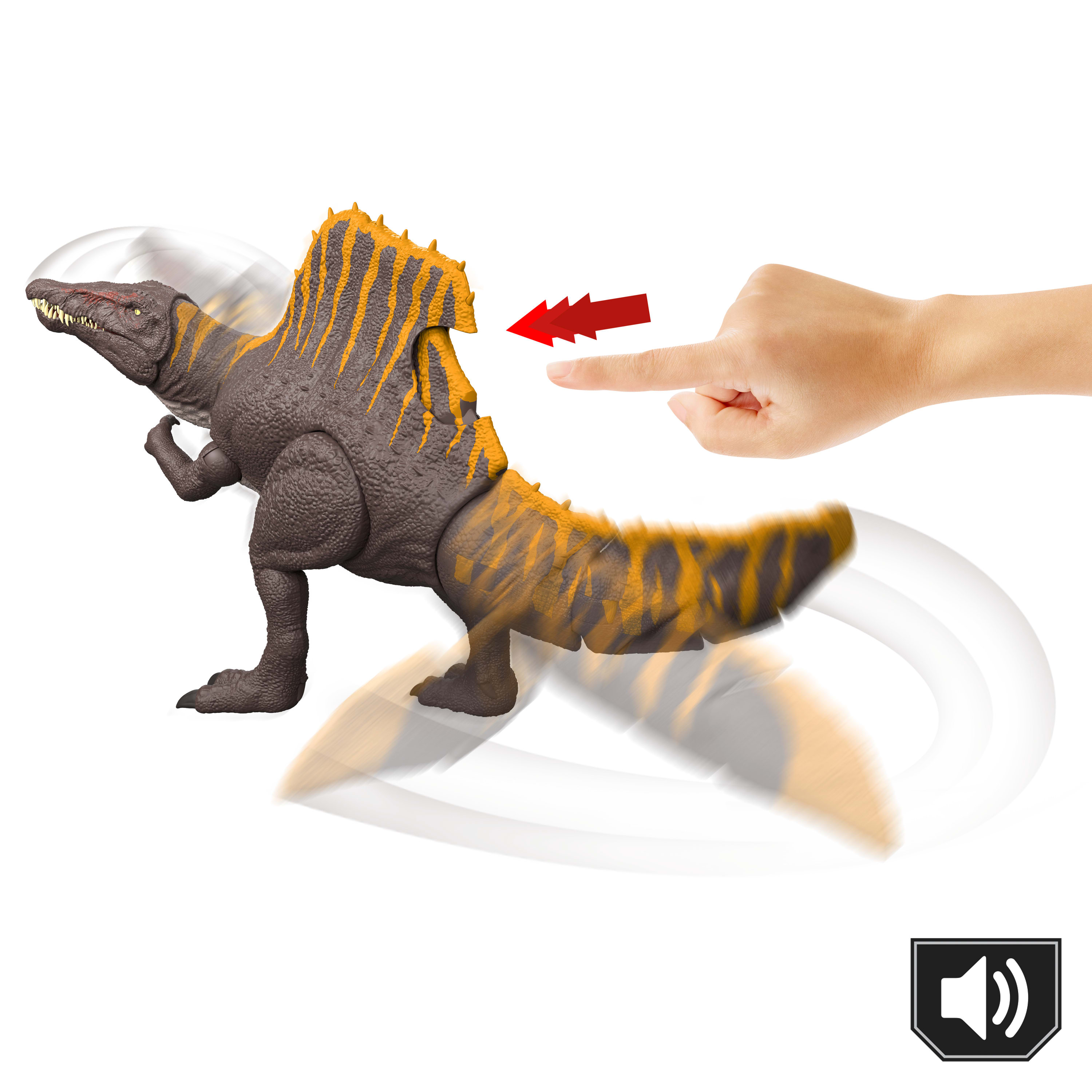 Dinosaurio de juguete Spinosaurus Jurassic World Mattel 4