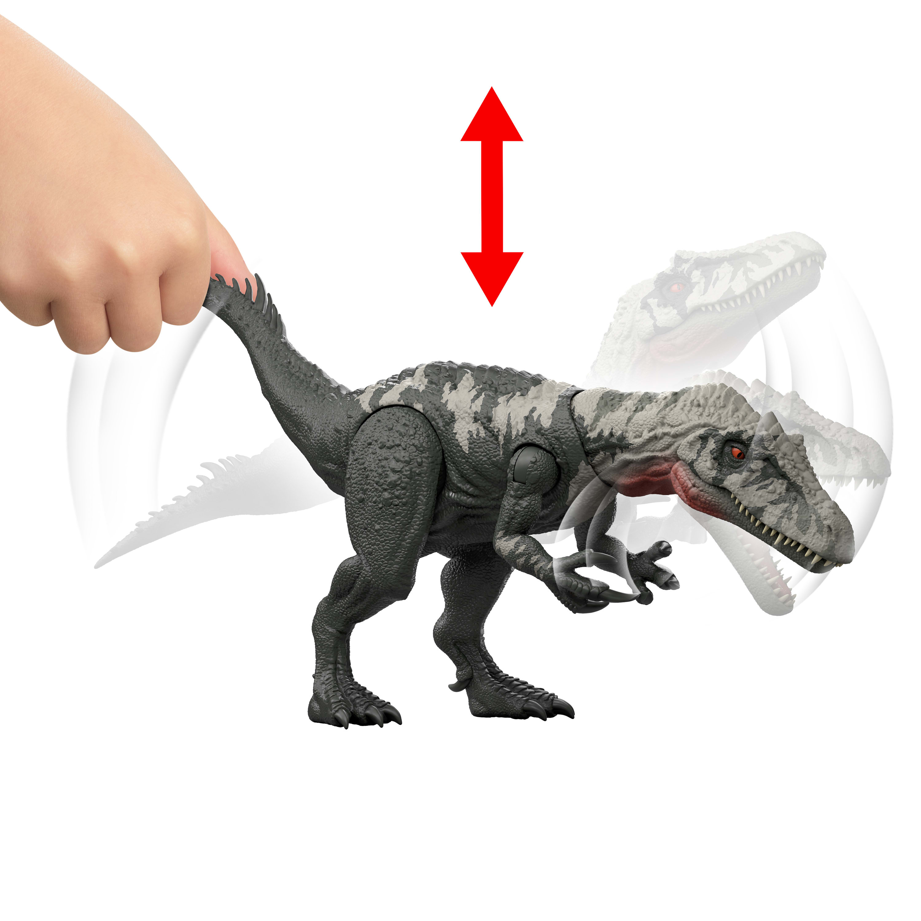 Dinosaurio de juguete Gigantic Trackers Jurassic World  Mattel modelos surtidos 4