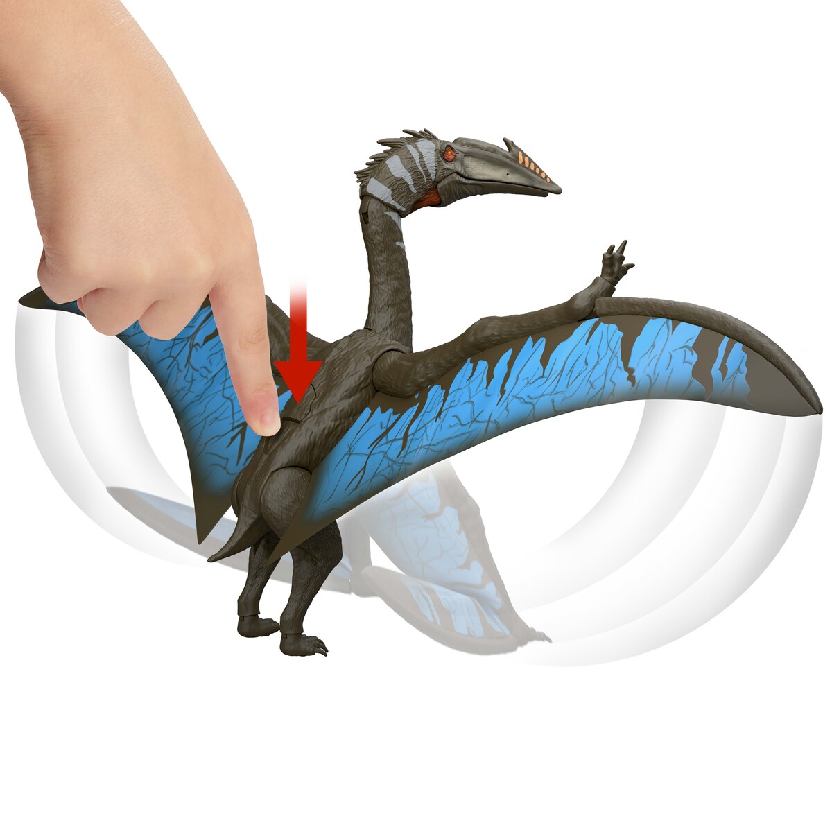 Dinosaurio de juguete Feature Flying Dino Jurassic World Mattel 2