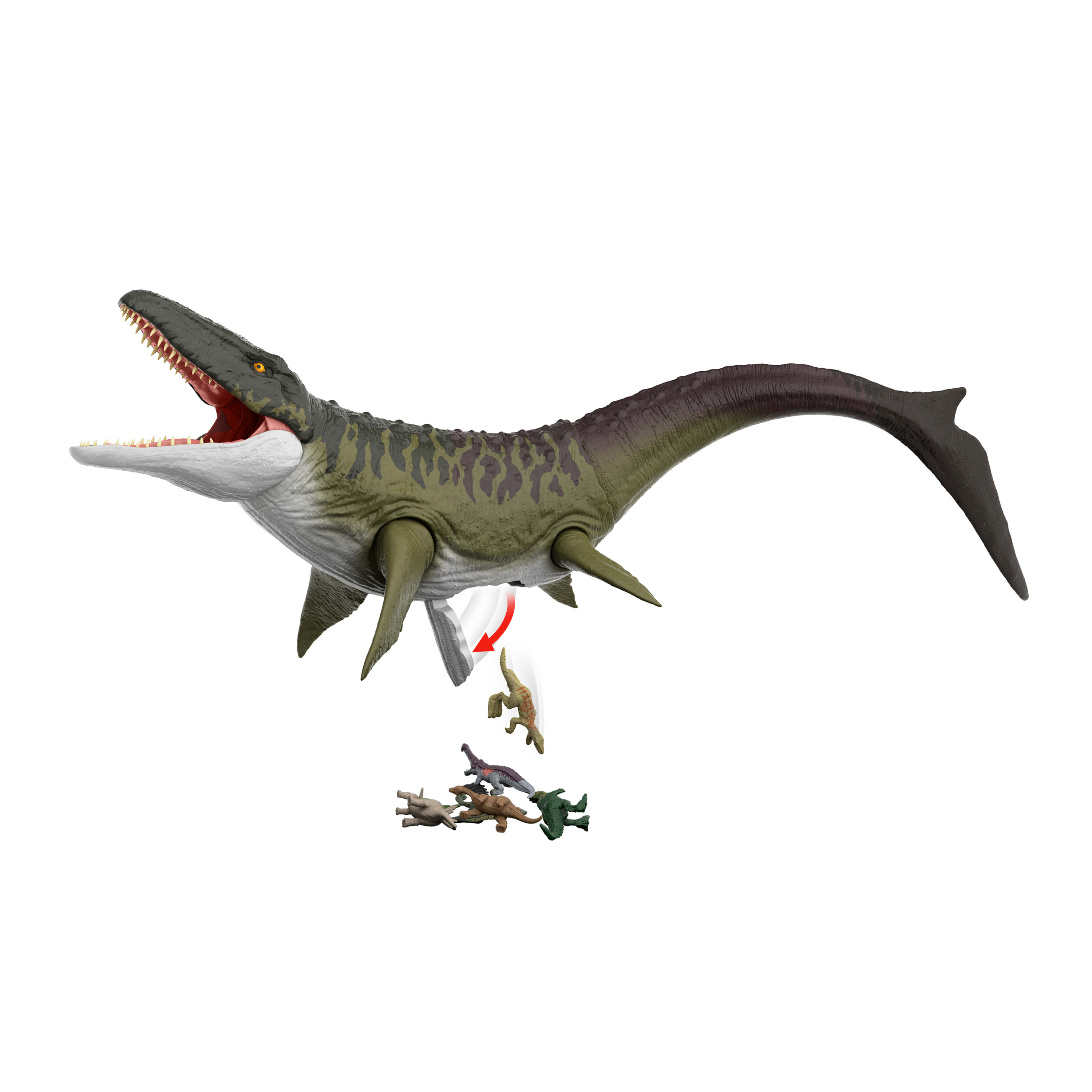 Dinosaurio de juguete Super Colossal Mosa Jurassic World Mattel 5