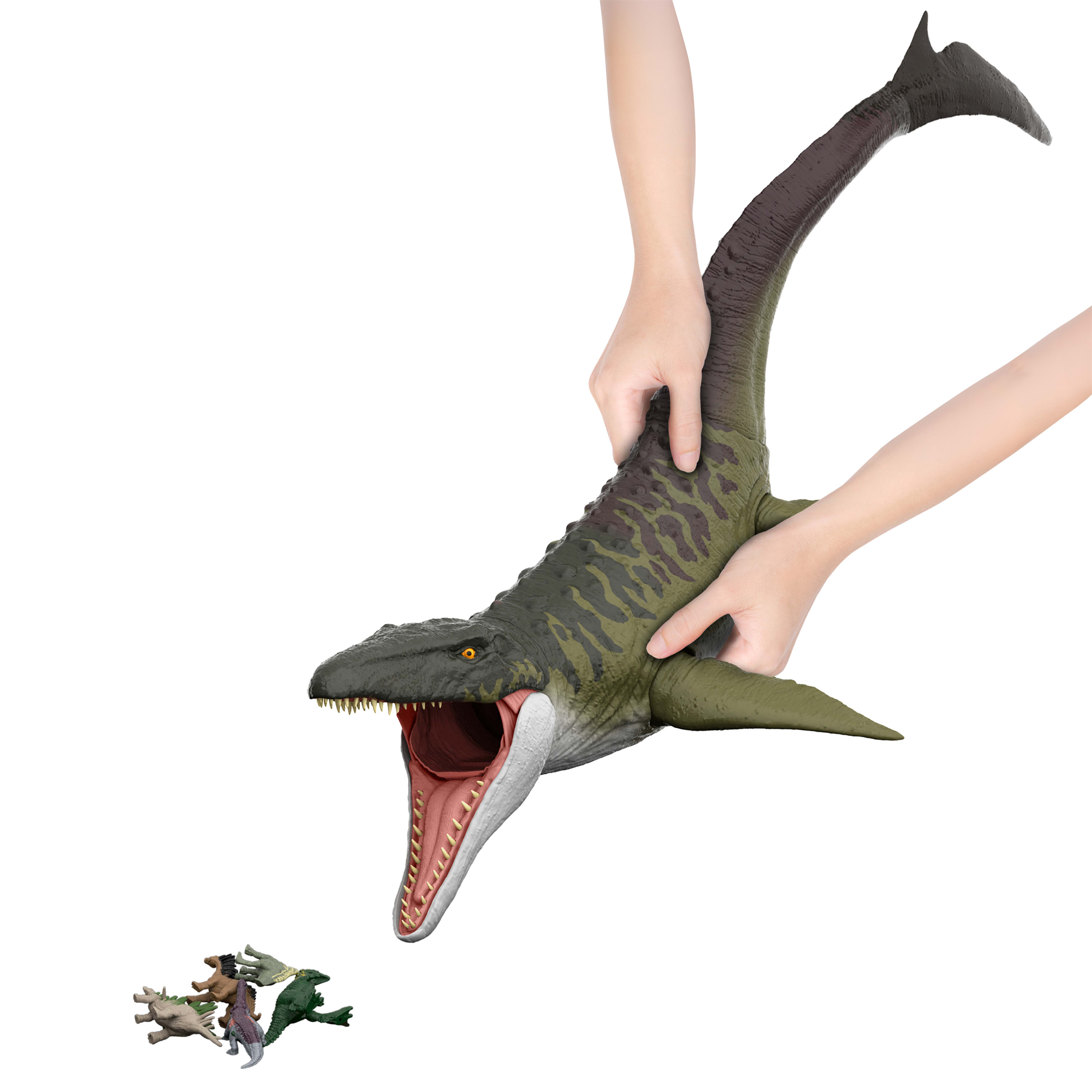 Dinosaurio de juguete Super Colossal Mosa Jurassic World Mattel 6
