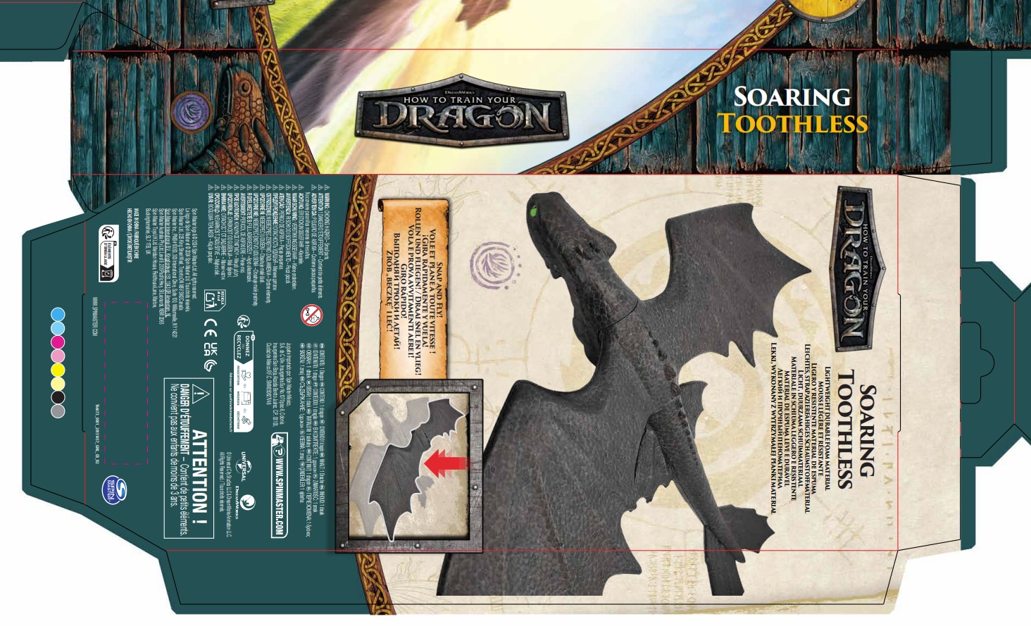 Figura Dragón Desdentado Volador Cómo entrenar a tu dragón Spin Master 5