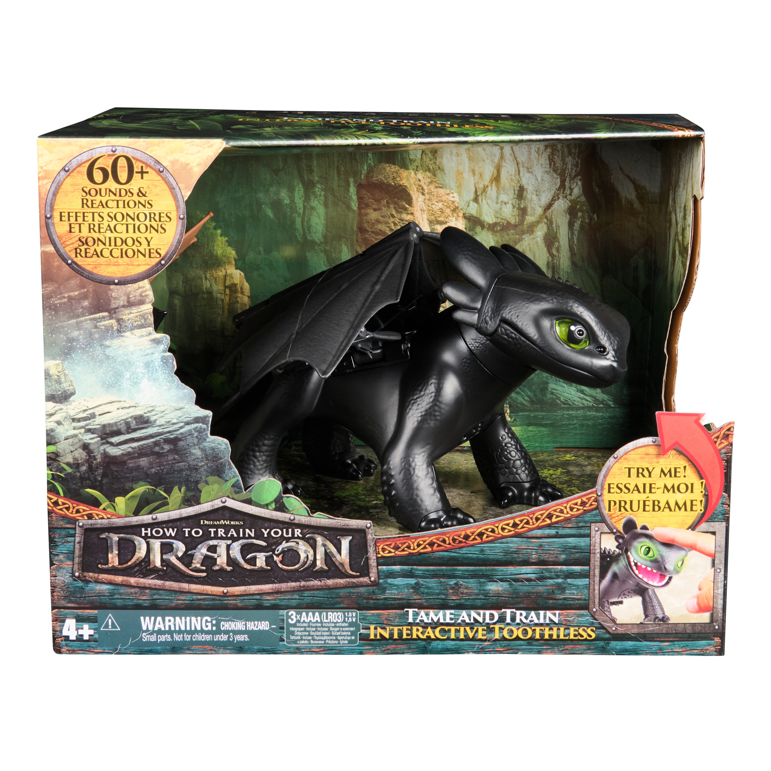 Figura Desdentado Interactivo Doma y Entrena de Cómo entrenar a tu dragón Spin Master 7