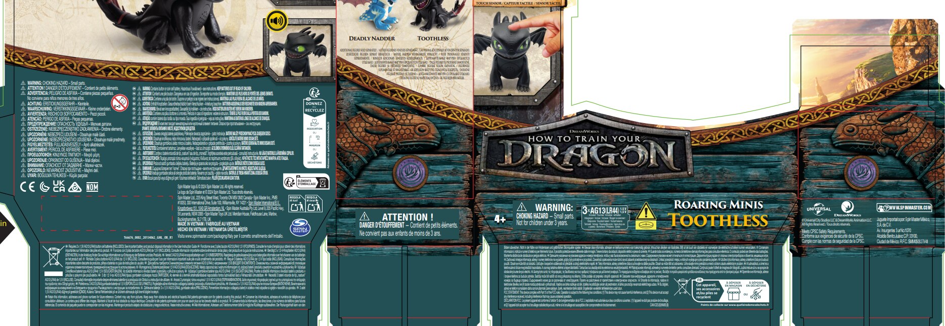 Figura Mini Dragón Interactivo Cómo entrenar a tu dragón Spin Master modelos surtidos 12