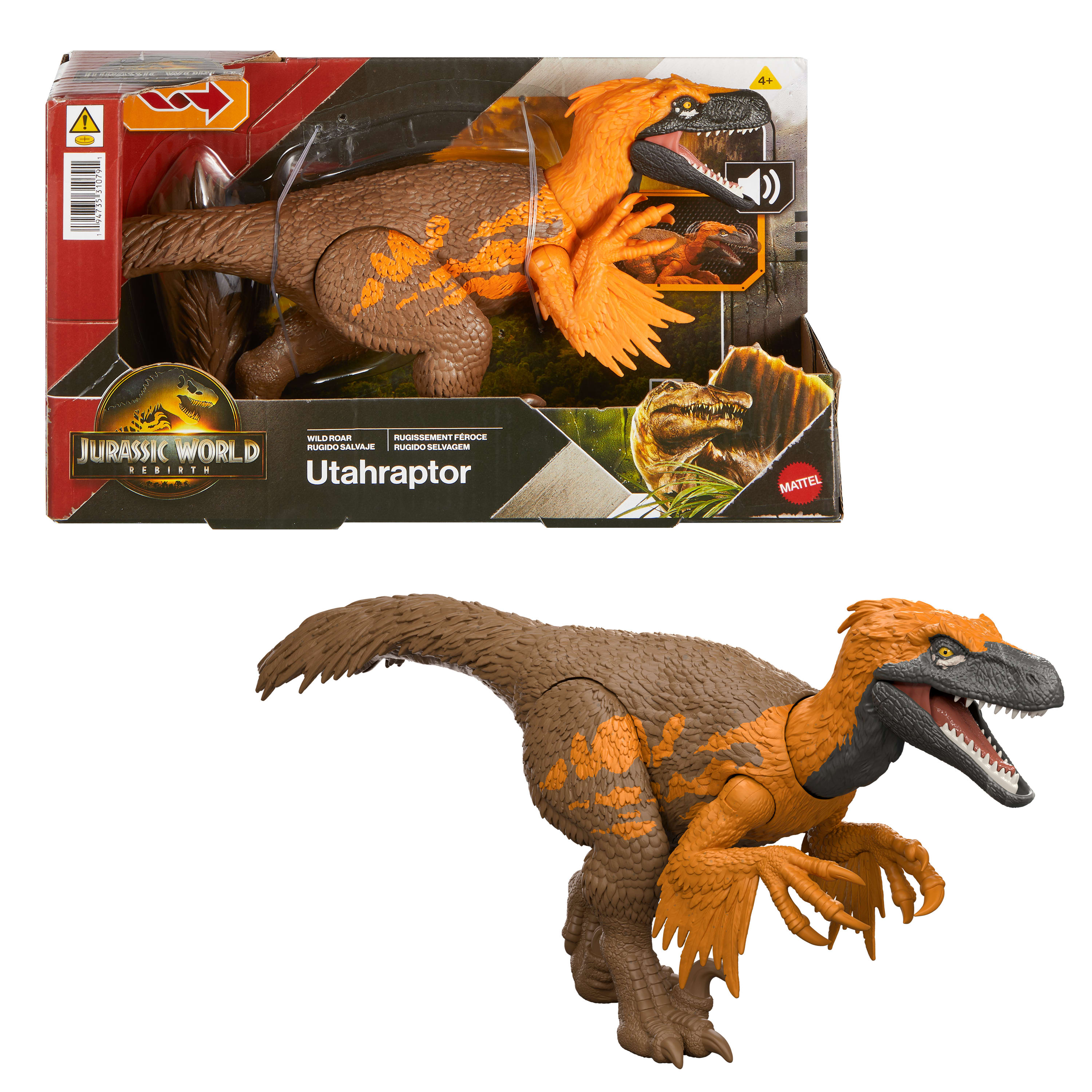 Figura Wild Roar Jurassic World Mattel modelos surtidos 3