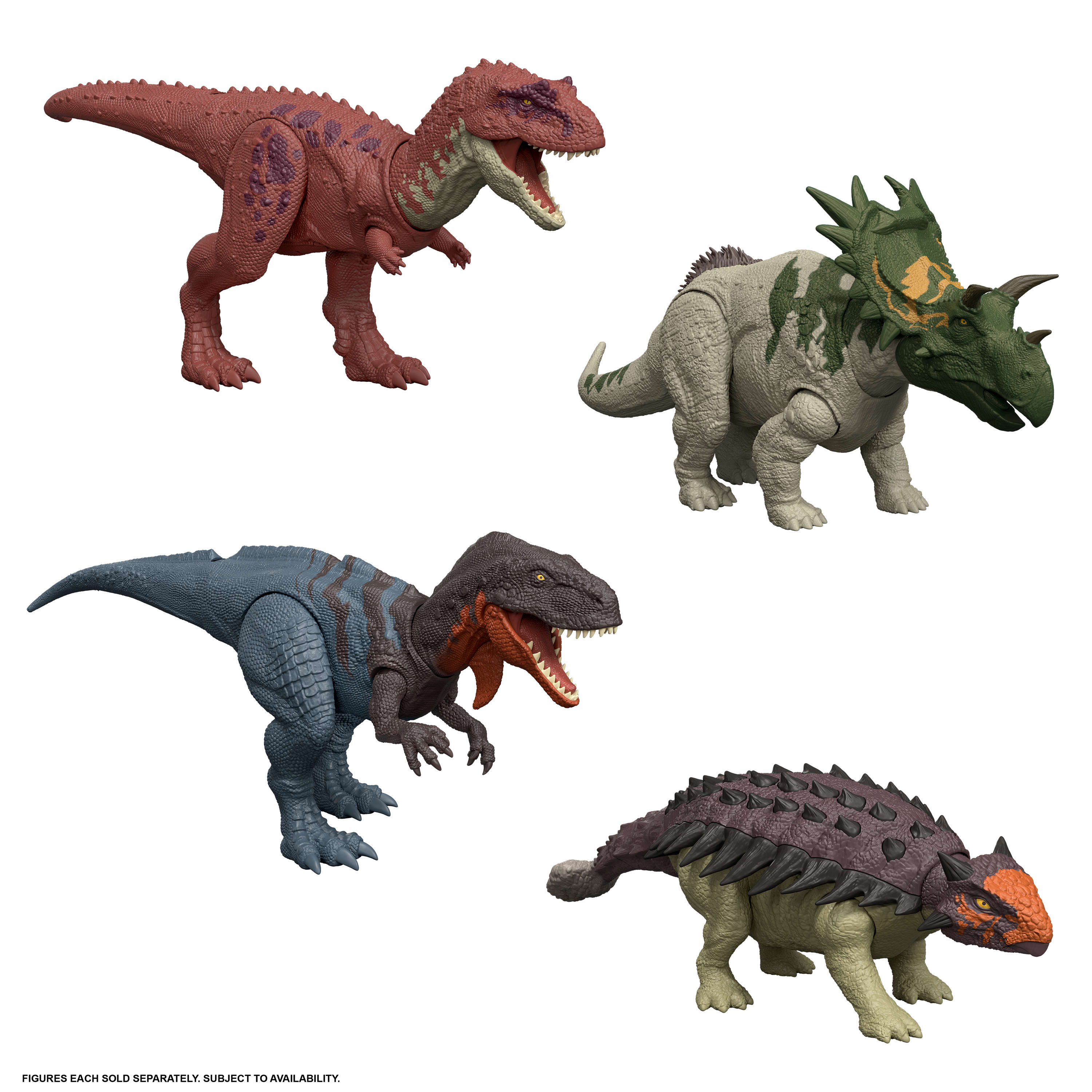 Figura Wild Roar Jurassic World Mattel modelos surtidos 10