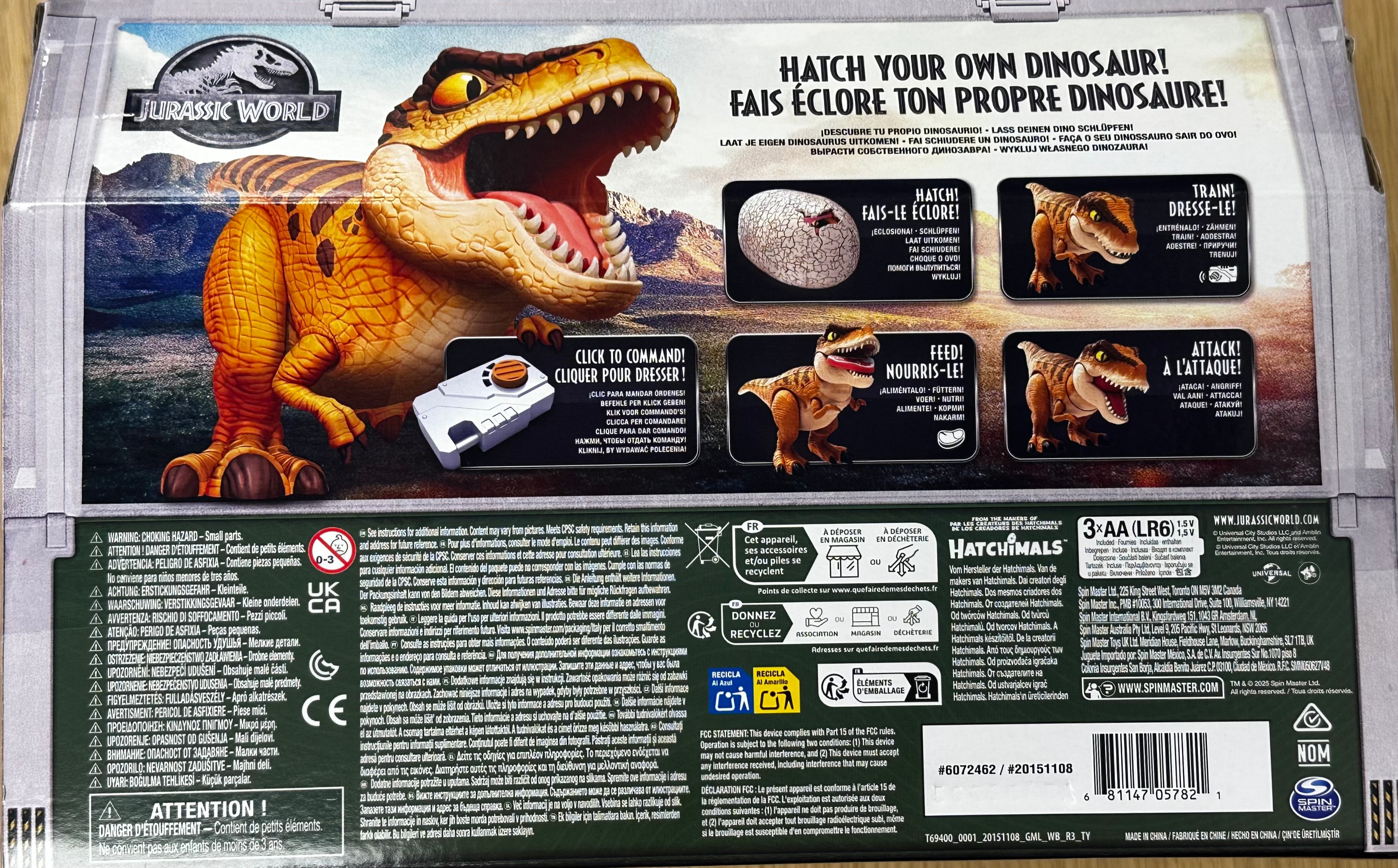 DINOSAURIO T-Rex Interactivo JW Spin Master 16
