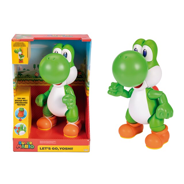 Imagen 0 de Figura Interactiva Let's go Yoshi Super Mario Jakks Pacific