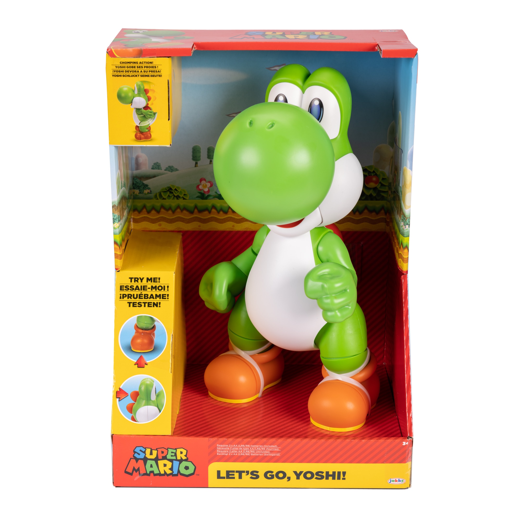 Figura Interactiva Let's go Yoshi Super Mario Jakks Pacific 12