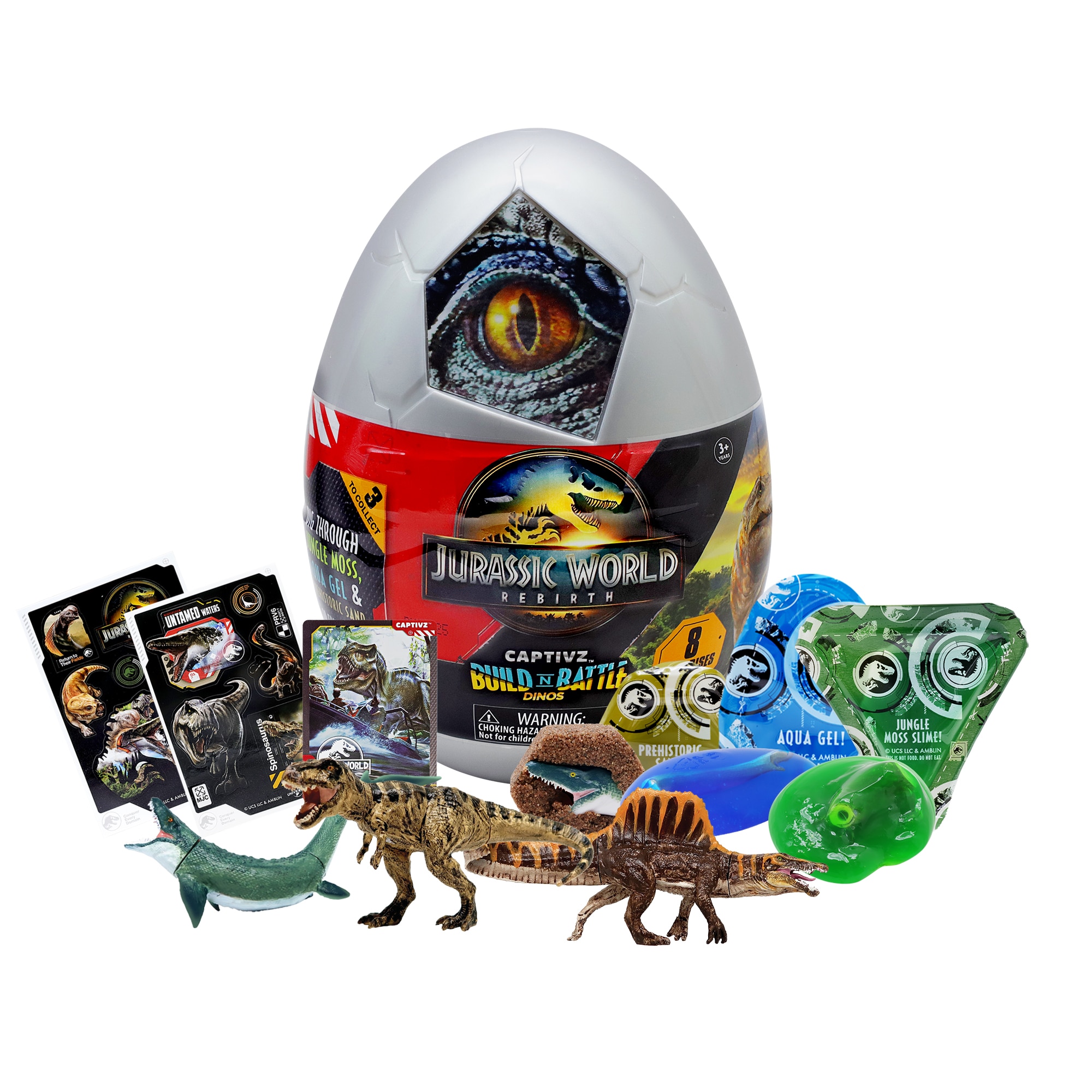 Huevo sorpresa Rebirth Captivz Jurassic Worls modelos surtidos 2