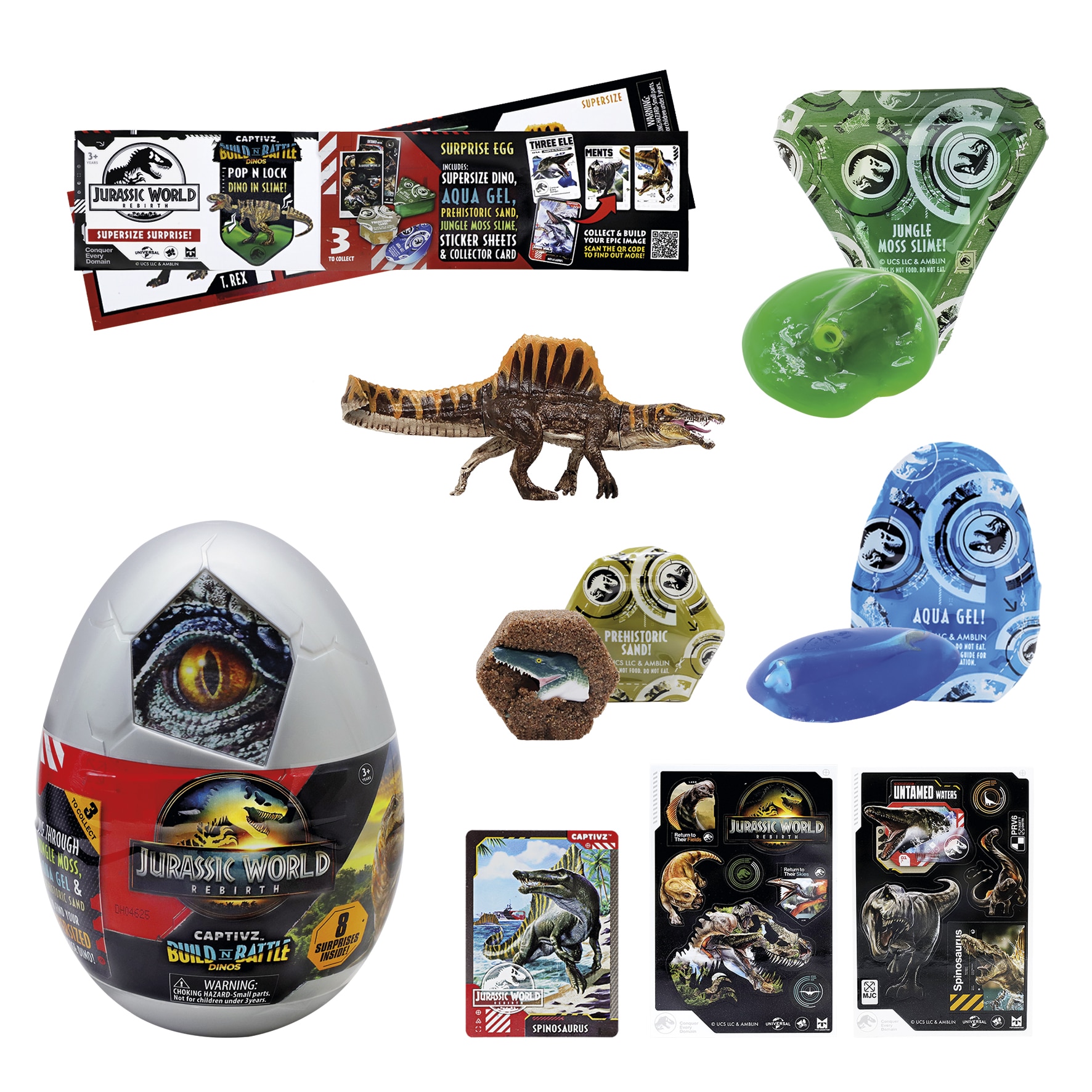Huevo sorpresa Rebirth Captivz Jurassic Worls modelos surtidos 5
