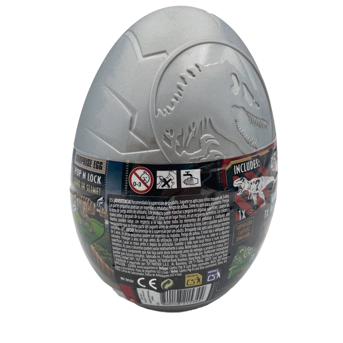 Huevo sorpresa Rebirth Captivz Jurassic Worls modelos surtidos 7