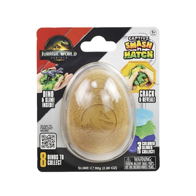 Figura Smash N Hatch Rebirth Jurassic World modelos surtidos