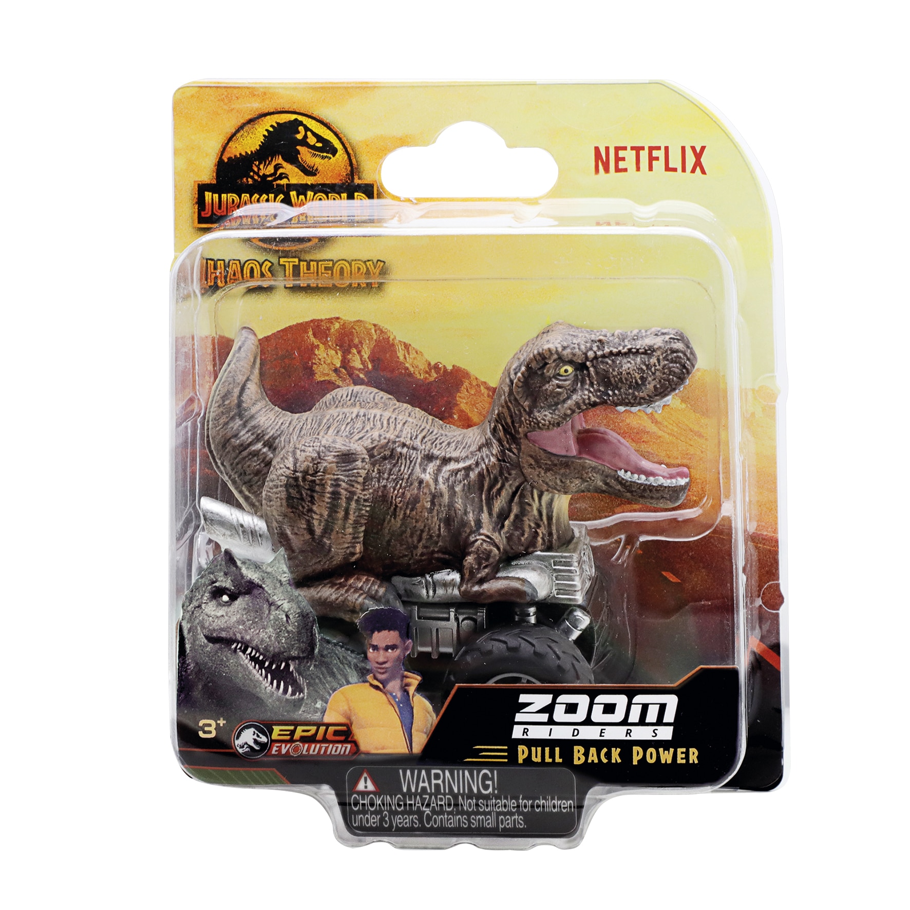 Blister Figura Chaos Theory Zoom Rider Jurassic World modelos surtidos 4