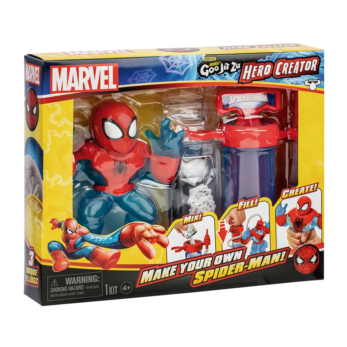 Goo Jit Zu – Figura Hero Crator Spiderman Goo Jit Zu.