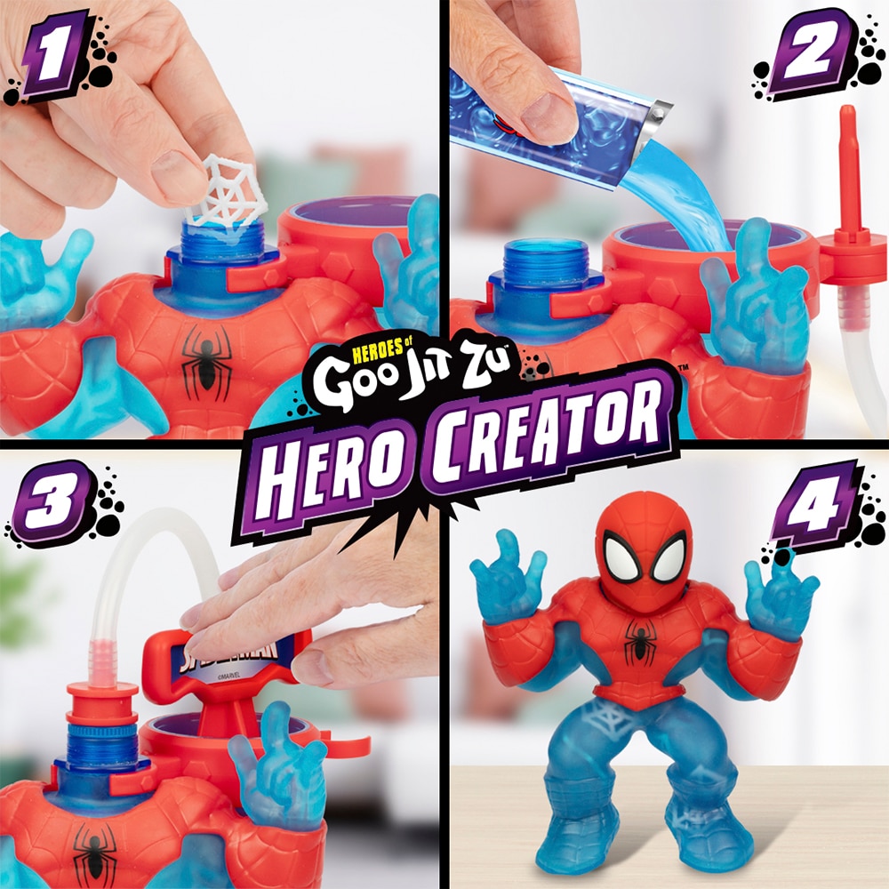 Figura Hero Crator Spiderman Goo Jit Zu 8