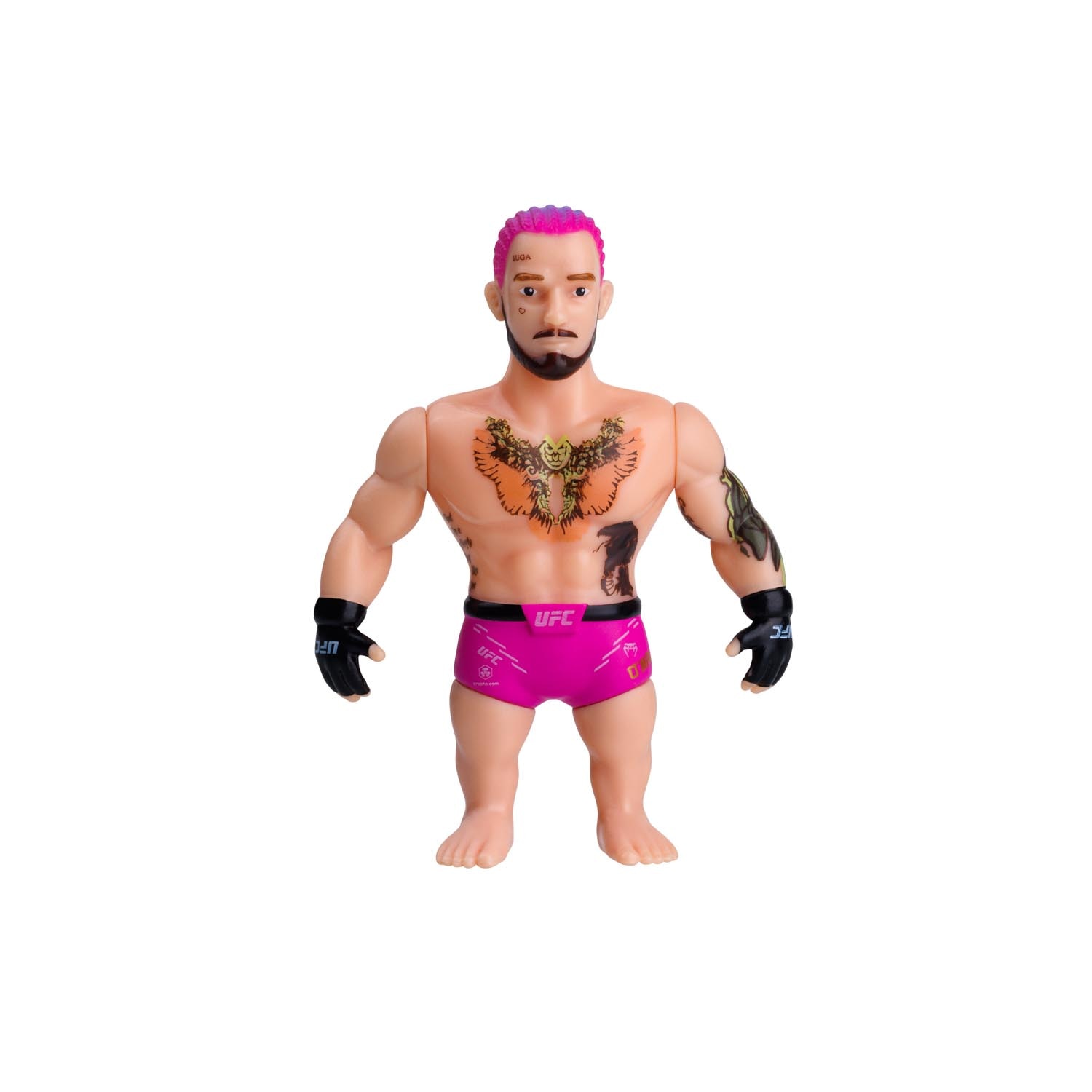 UFC punching bag que incluye figura articulada 7,5 cms y set de lucha 14