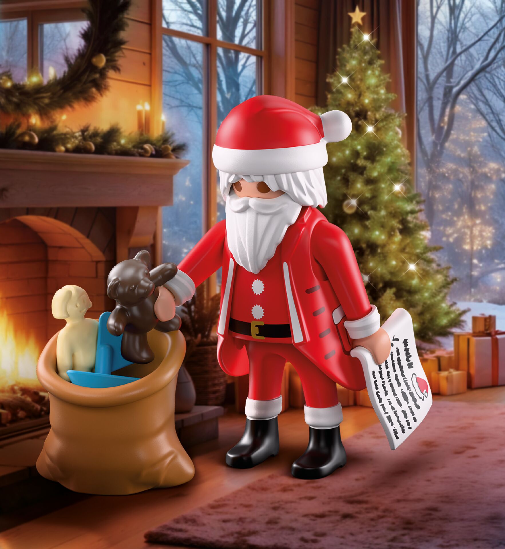 Papá Noel con lista de deseos Playmobil 4