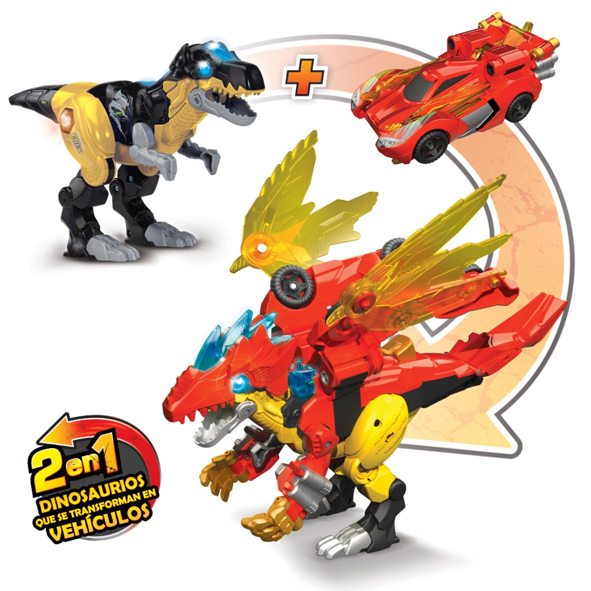 Switch&Go Dinos 2 en 1 DragoRex Dinocar Vtech 2