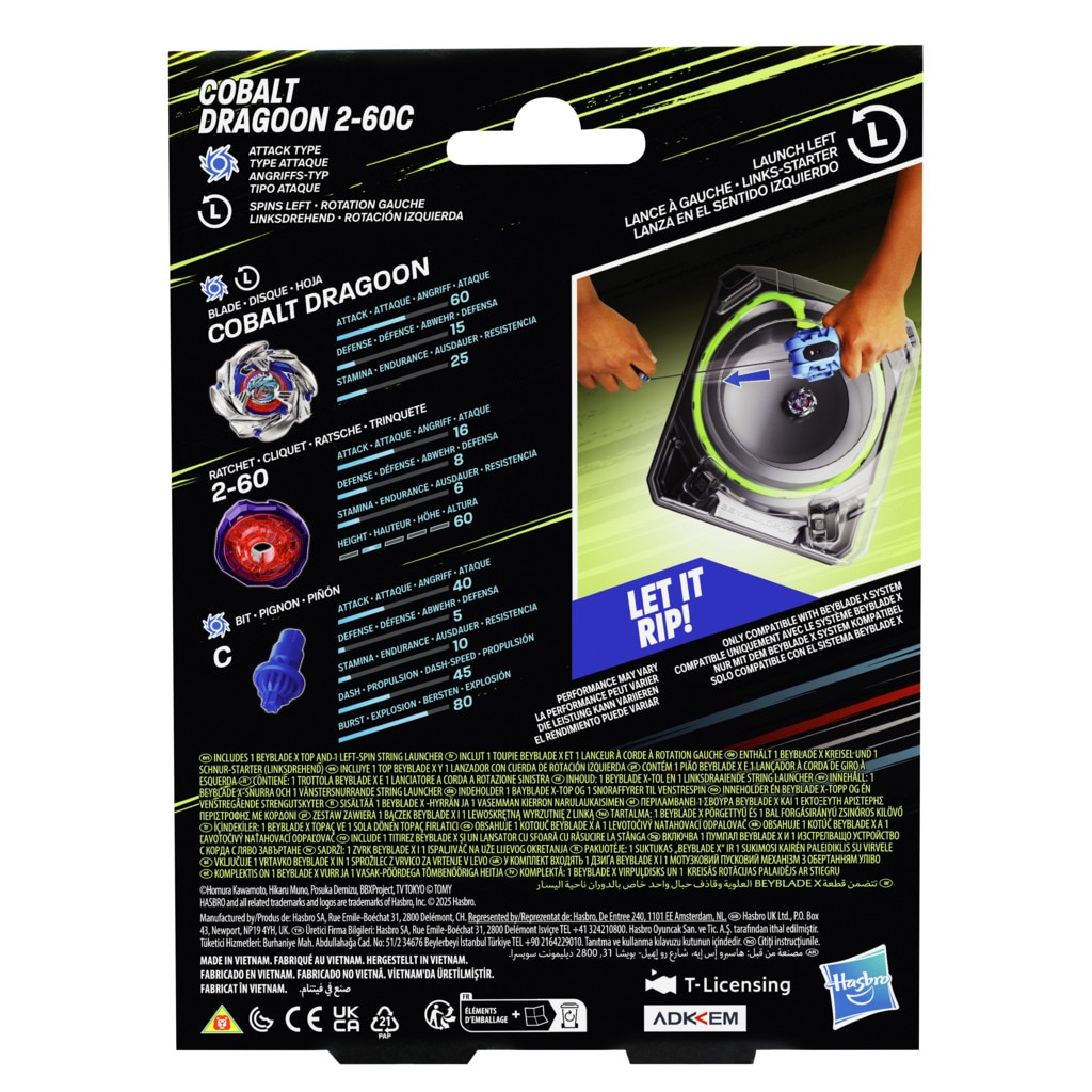 Lançador X Cobalt Beyblade 12