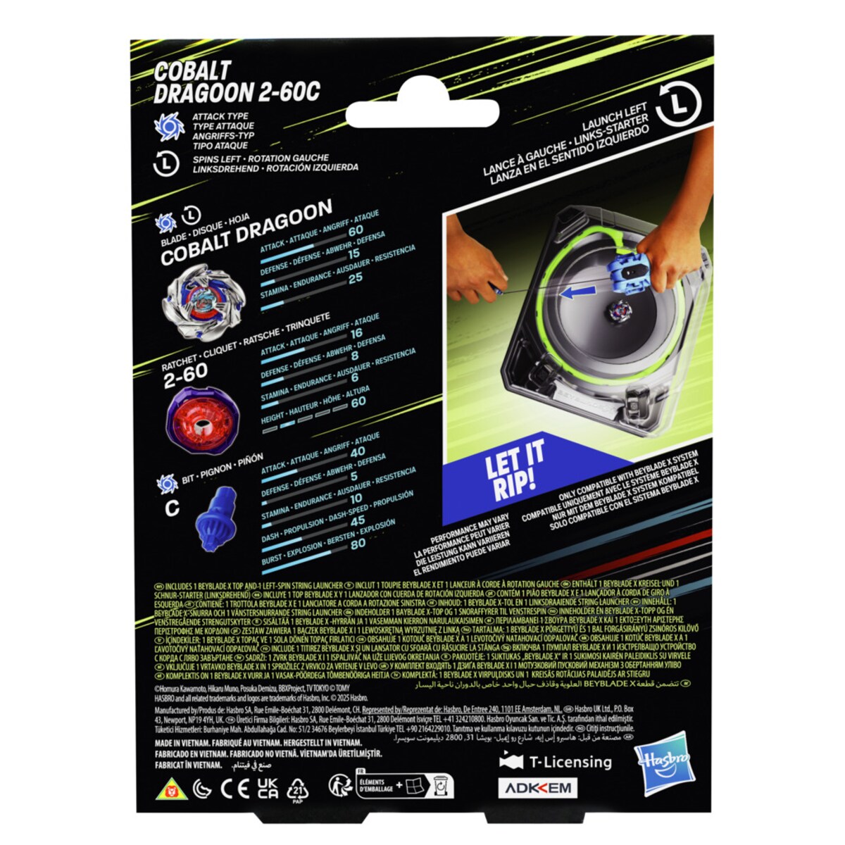 Lançador X Cobalt Beyblade 12