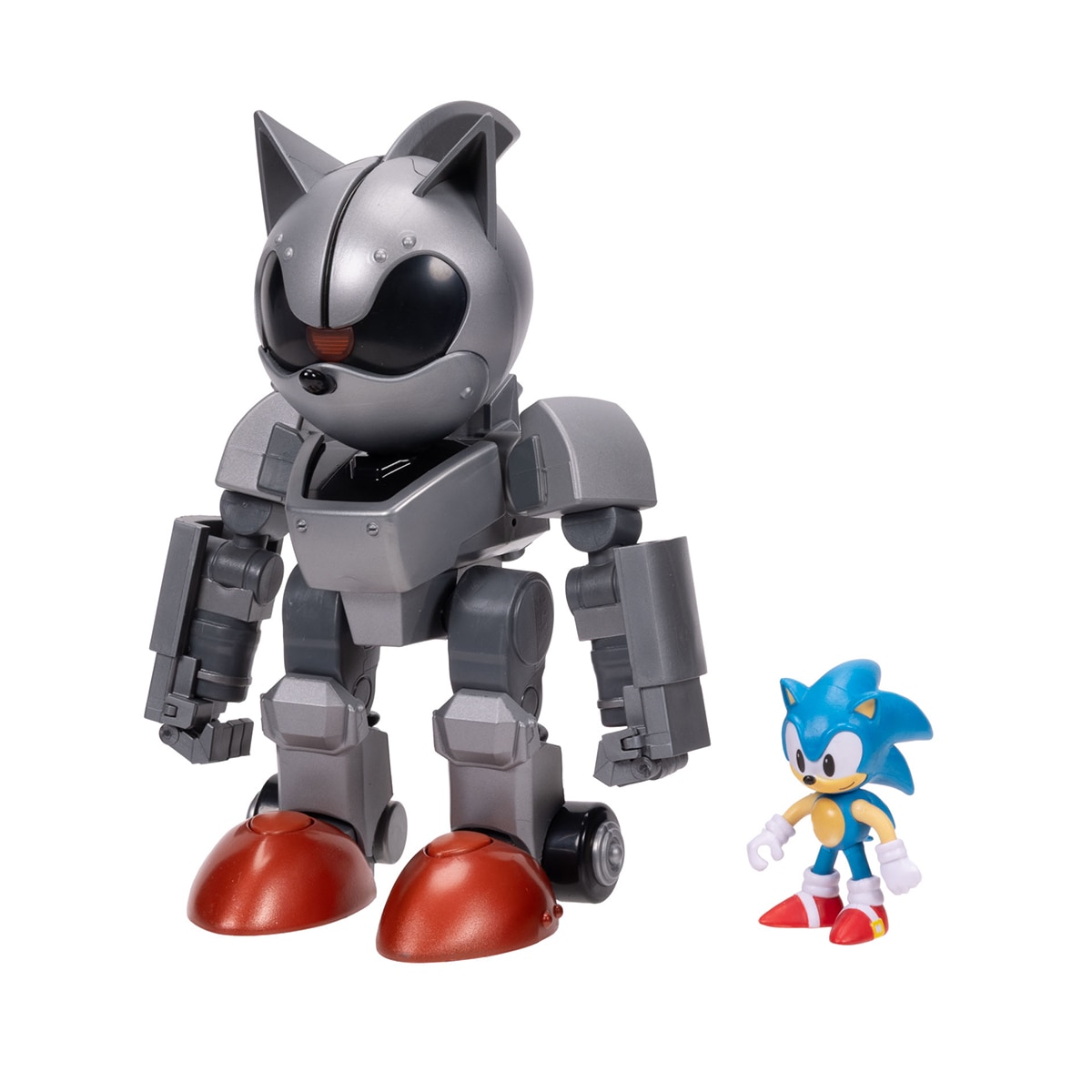 Figura Mecha Sonic 20 cm con luces y mochila propulsora. Incluye figura Sonic 6 cm. Licencia Sonic. Jakks Pacific 6