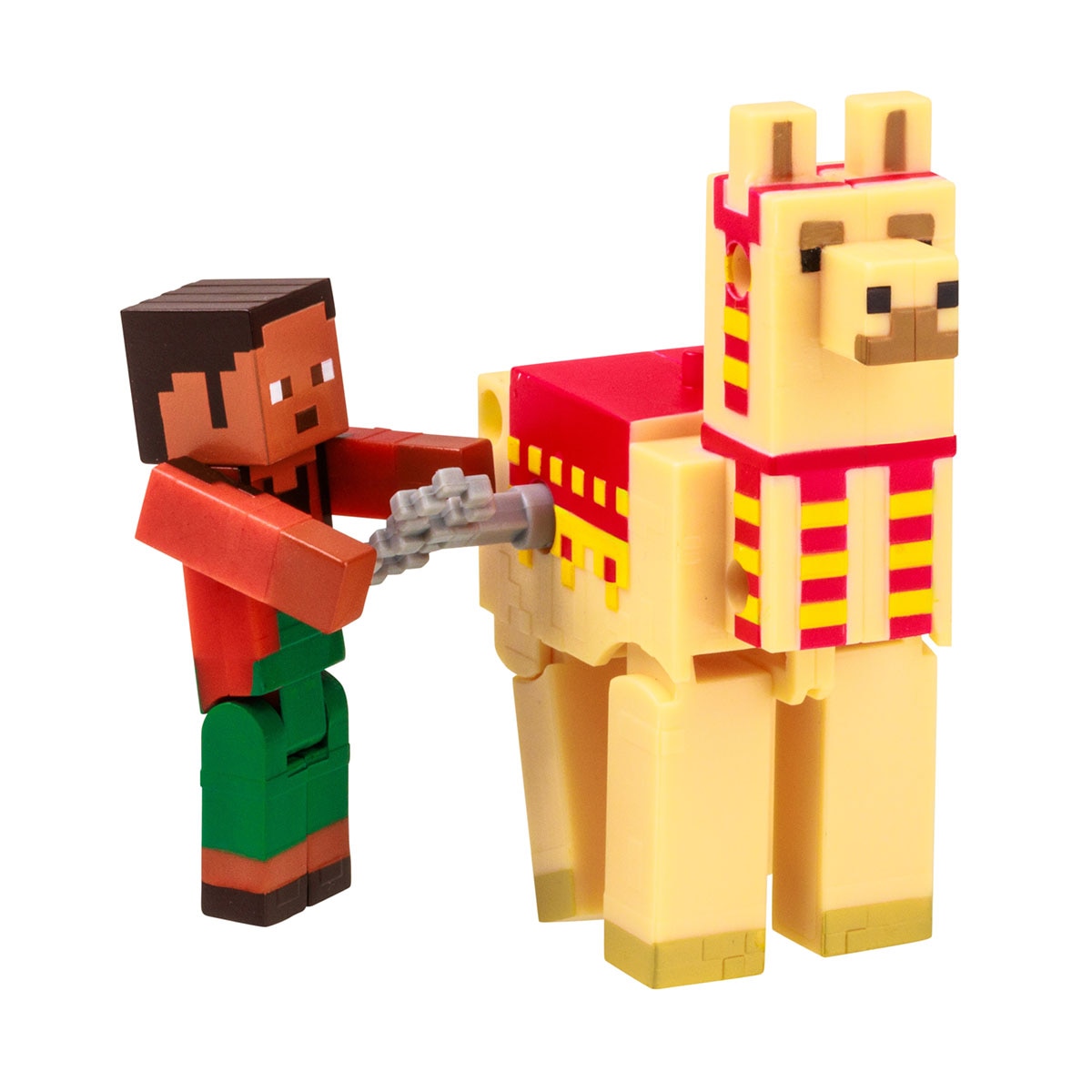 Figura coleccionable figura y animal con movimiento Minecraft Bizak 13