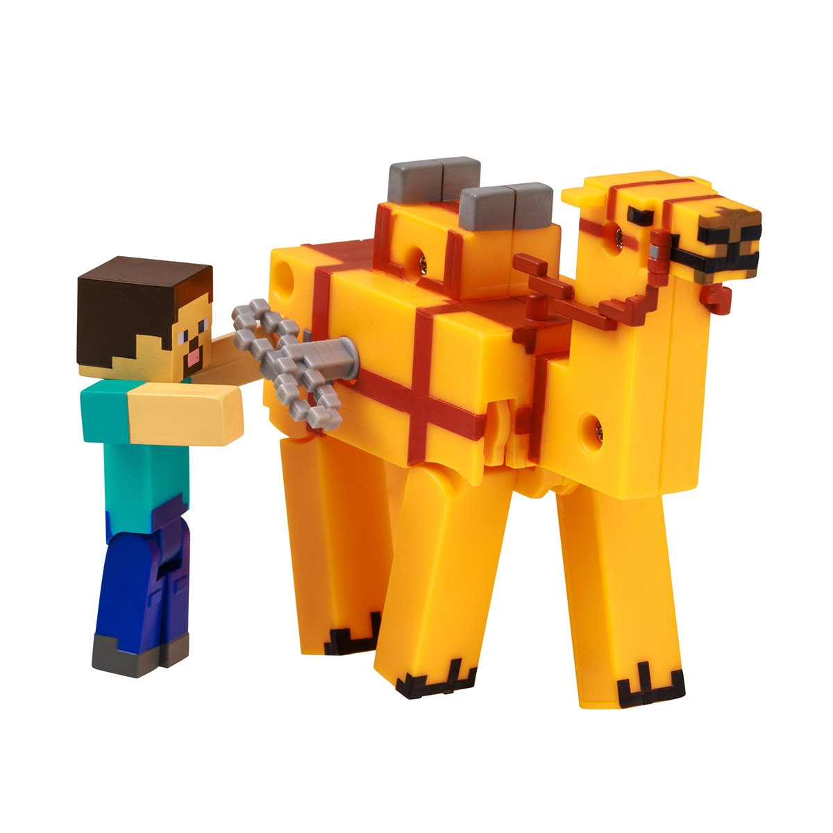 Figura coleccionable figura y animal con movimiento Minecraft Bizak 15
