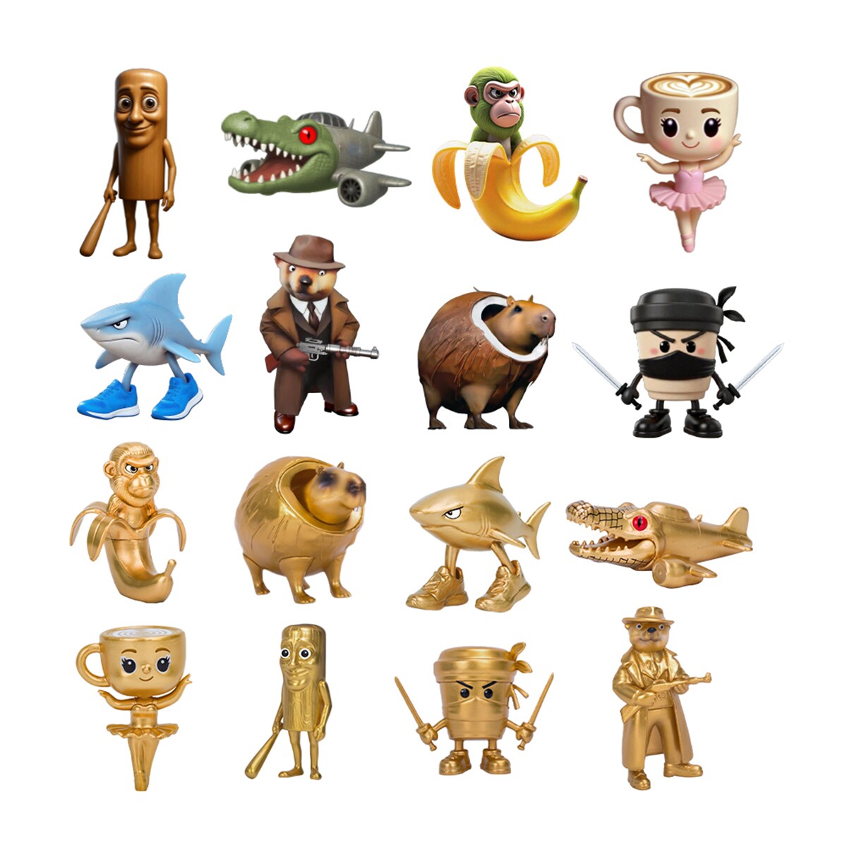 Figuras coleccionables Italian Brainrot pack individual figura sorpresa Bizak 3