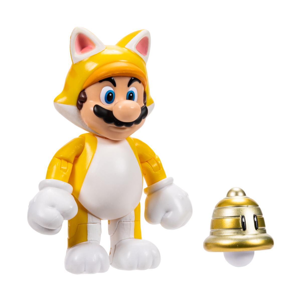 Figuras Cat Mario Fire Luigi Chain Chomp Lemmy Koopa Boo y accesorios Super Mario 6