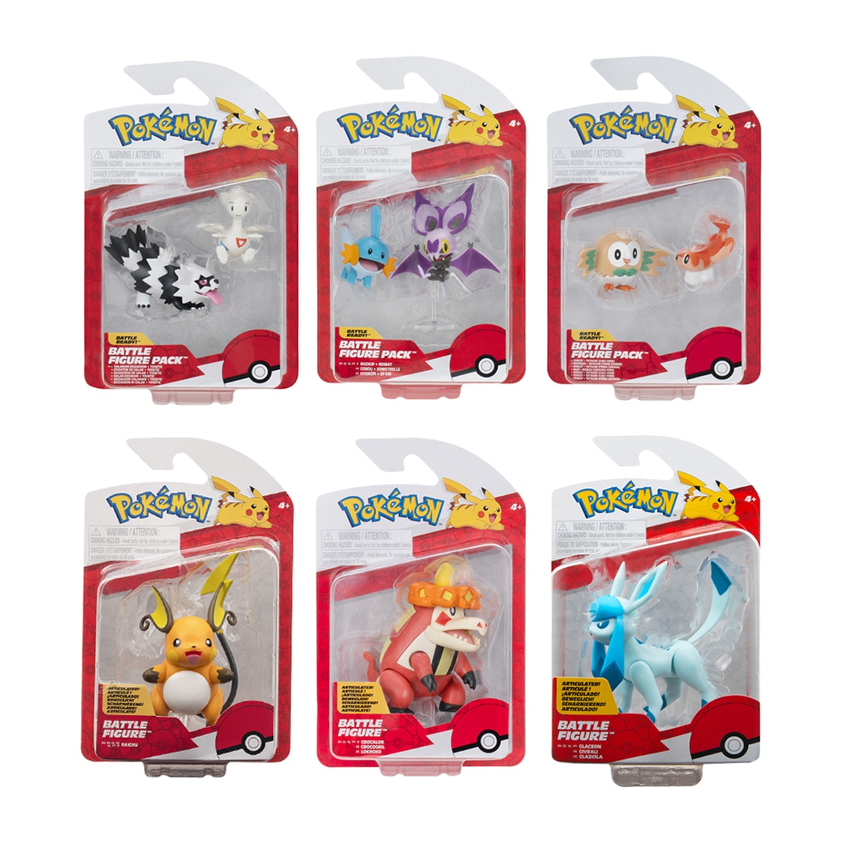 Imagem 0 de Figuras Pokémon de Combate, Modelos Sortidos, Envio Aleatório