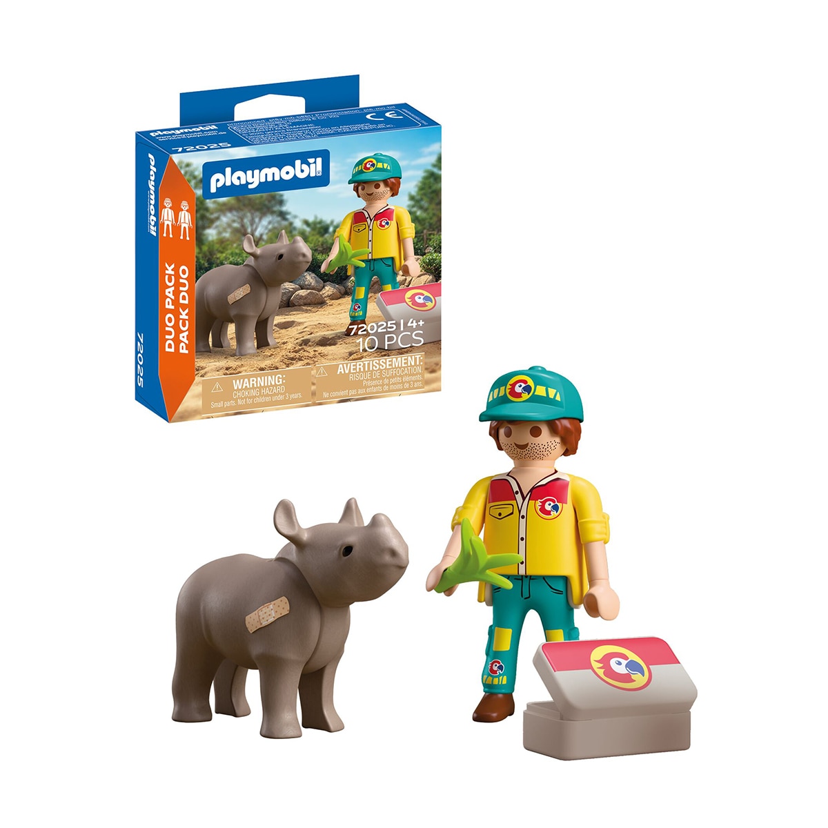 Duo Pack Cuidador con rinoceronte Playmobil 2