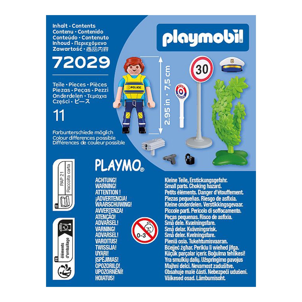 Policía con radar de velocidad Playmobil 3