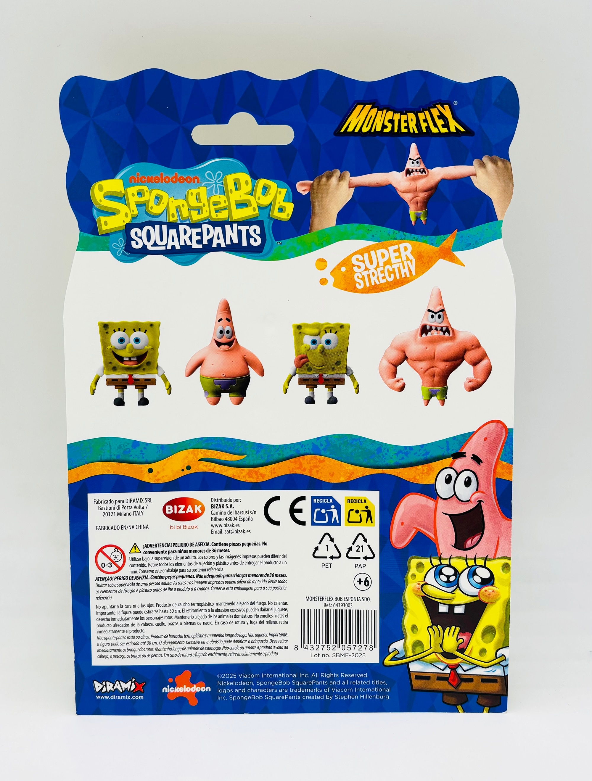 Figura Monsterflex Bob esponja Bizak modelos suridos 10