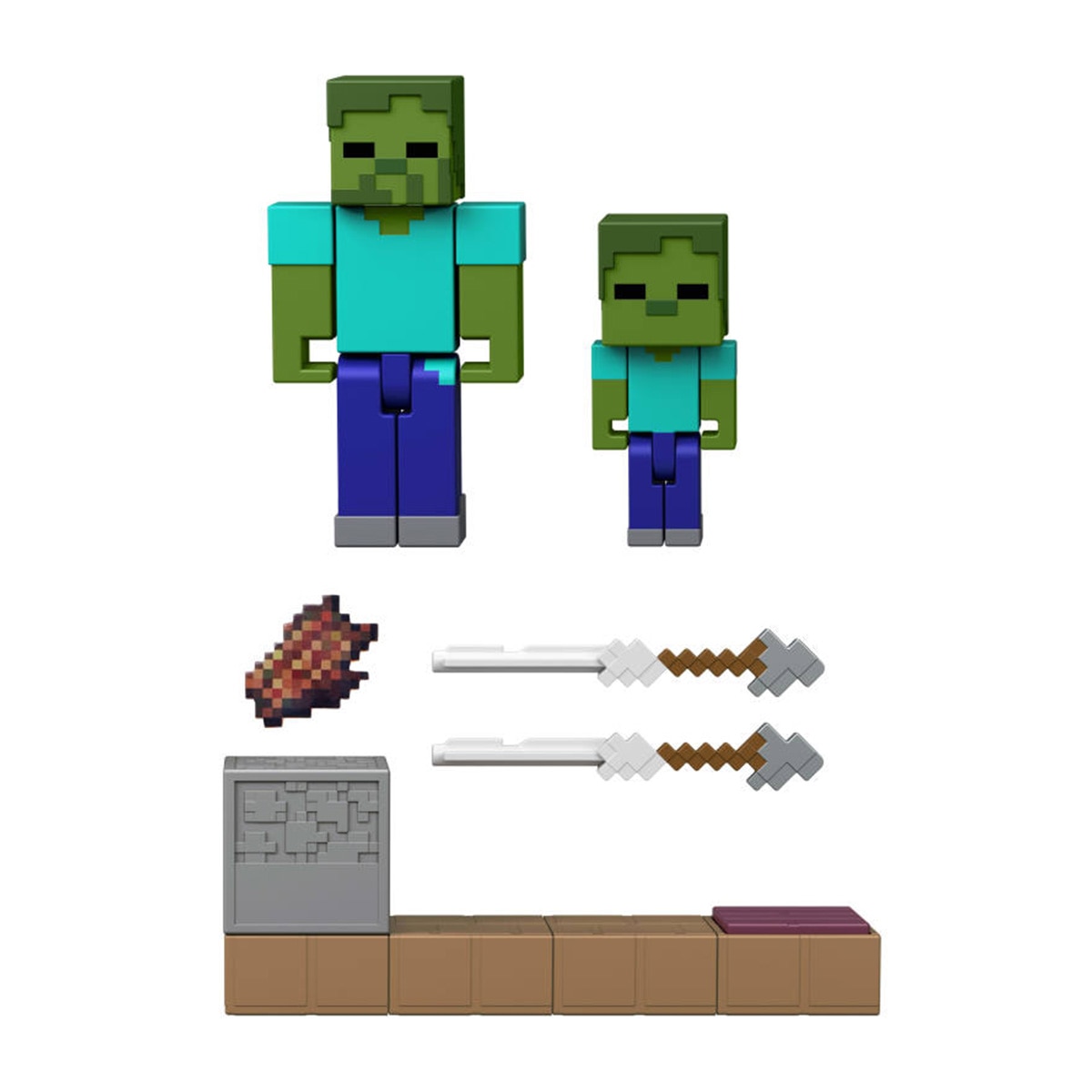 Figura con mecanismo cargado Minecraft Mattel modelos surtidos 2