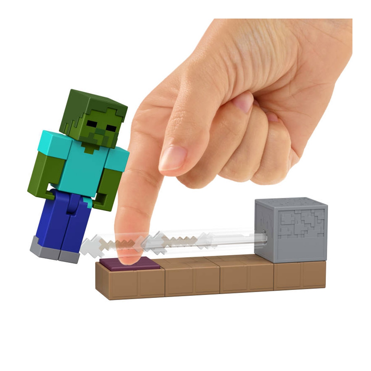 Figura con mecanismo cargado Minecraft Mattel modelos surtidos 4