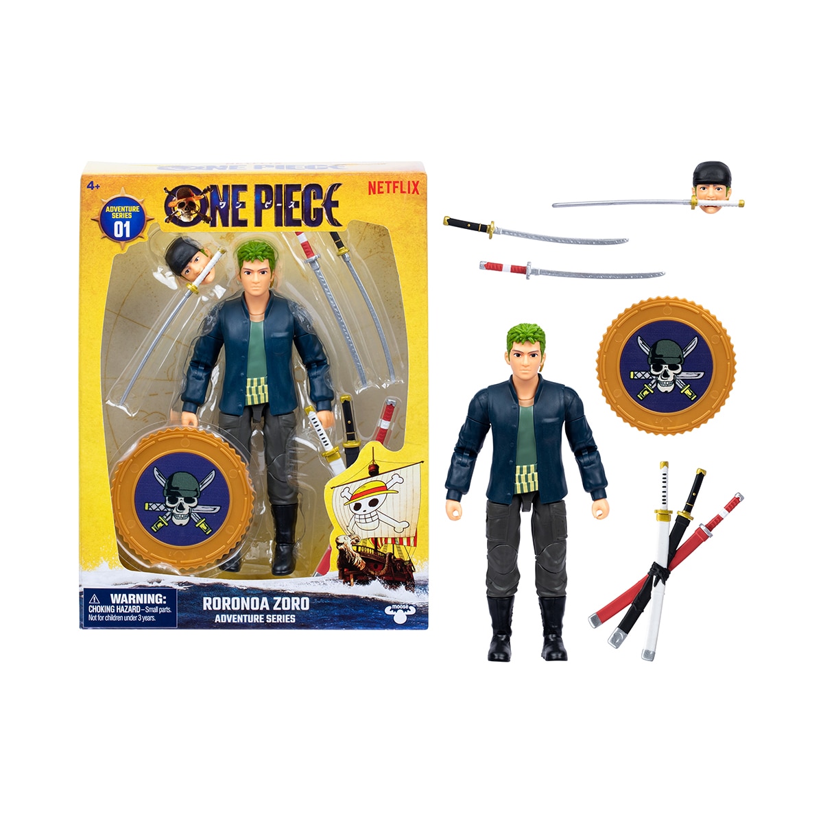 Figura de Acción Zoro One Piece Moose 6