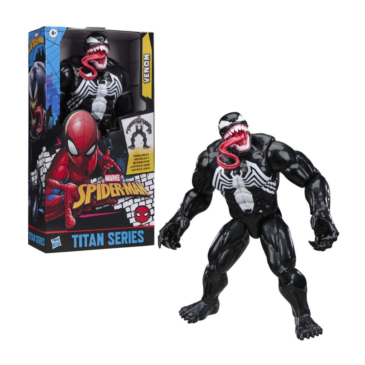 Imagen 0 de Figura Spider Man Titan Series Venom Marvel Hasbro
