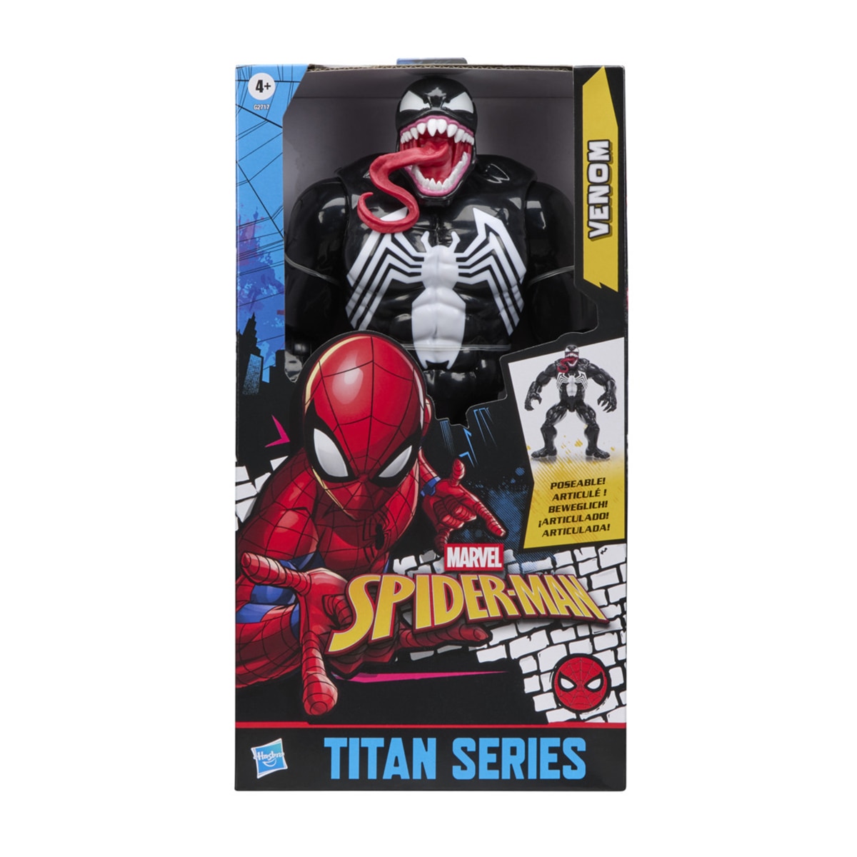 Figura Spider Man Titan Series Venom Marvel Hasbro 2