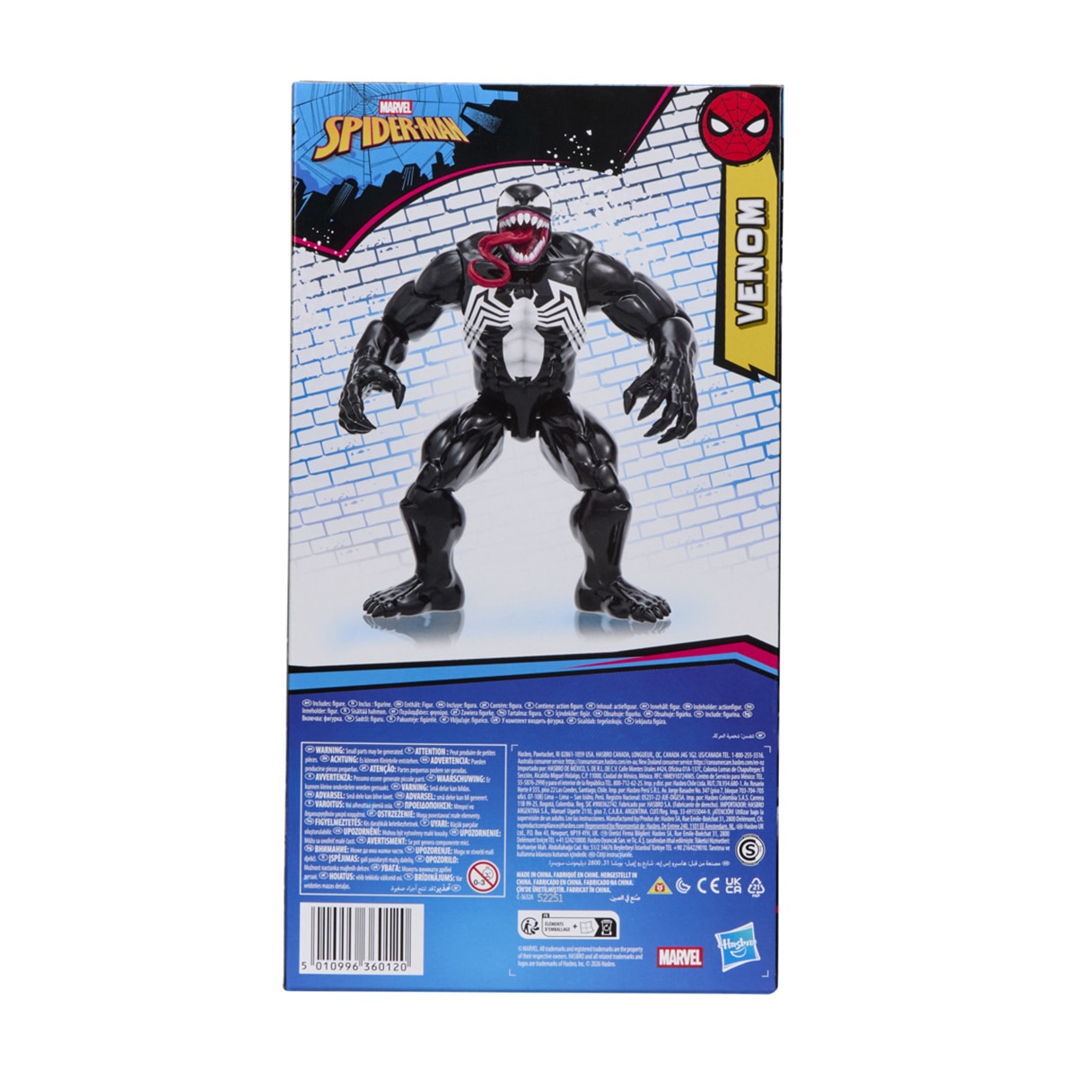Figura Spider Man Titan Series Venom Marvel Hasbro 3