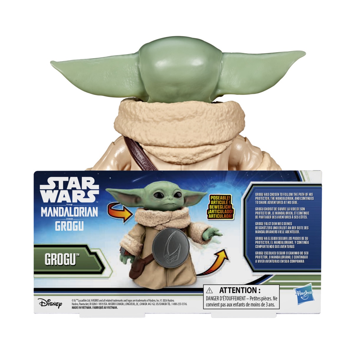 Figura de acción de Grogu Star Wars Hasbro 3