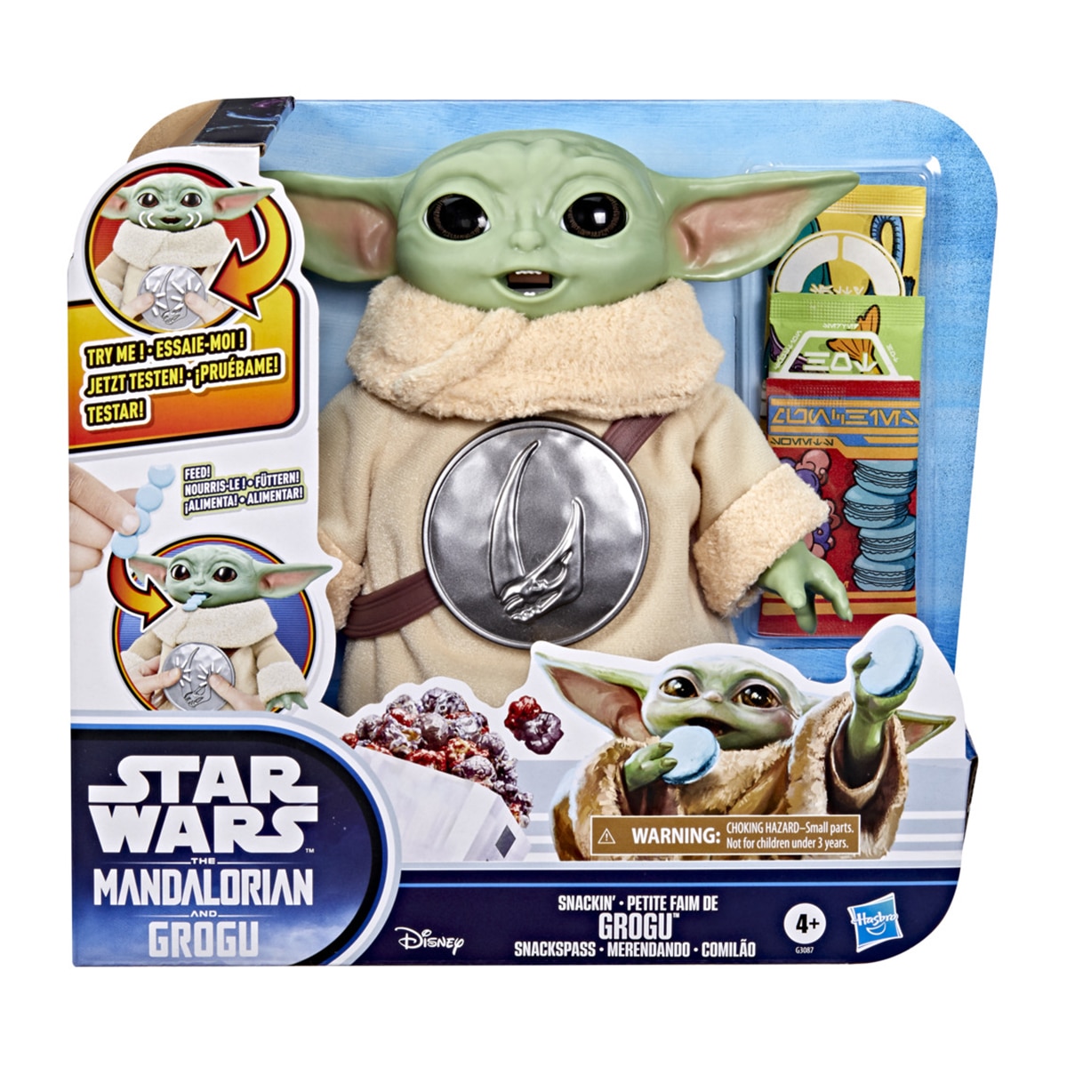 Figura Grogu merendando Star Wars Hasbro 2