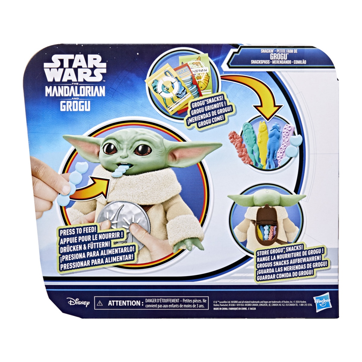 Figura Grogu merendando Star Wars Hasbro 3