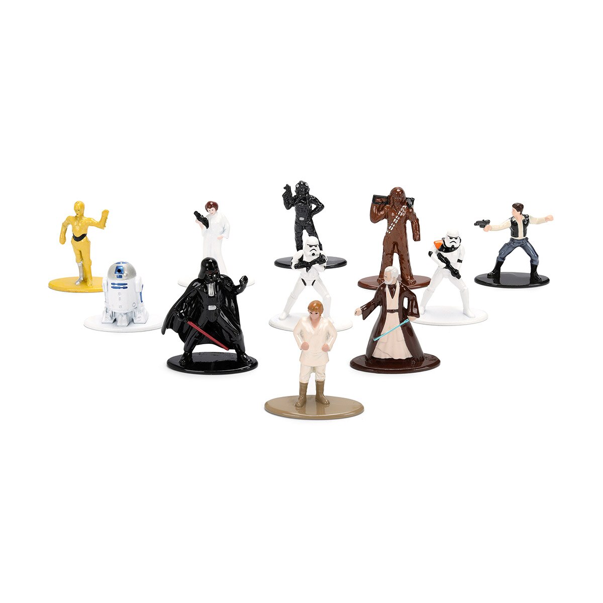 Sobre con figura sorpresa de metal pintado de un personaje clásico Star Wars metal de 4cm Jada 3