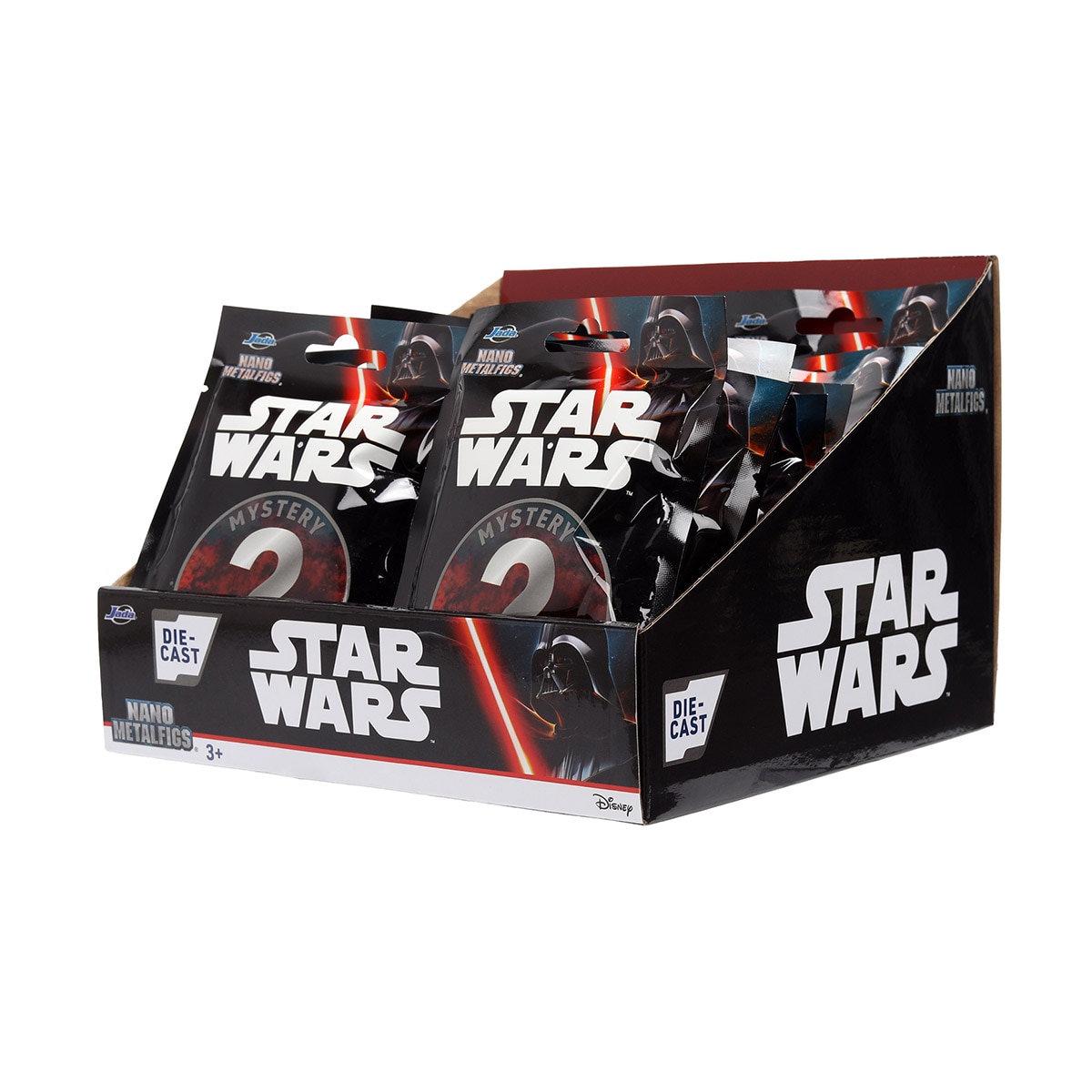 Sobre con figura sorpresa de metal pintado de un personaje clásico Star Wars metal de 4cm Jada 7