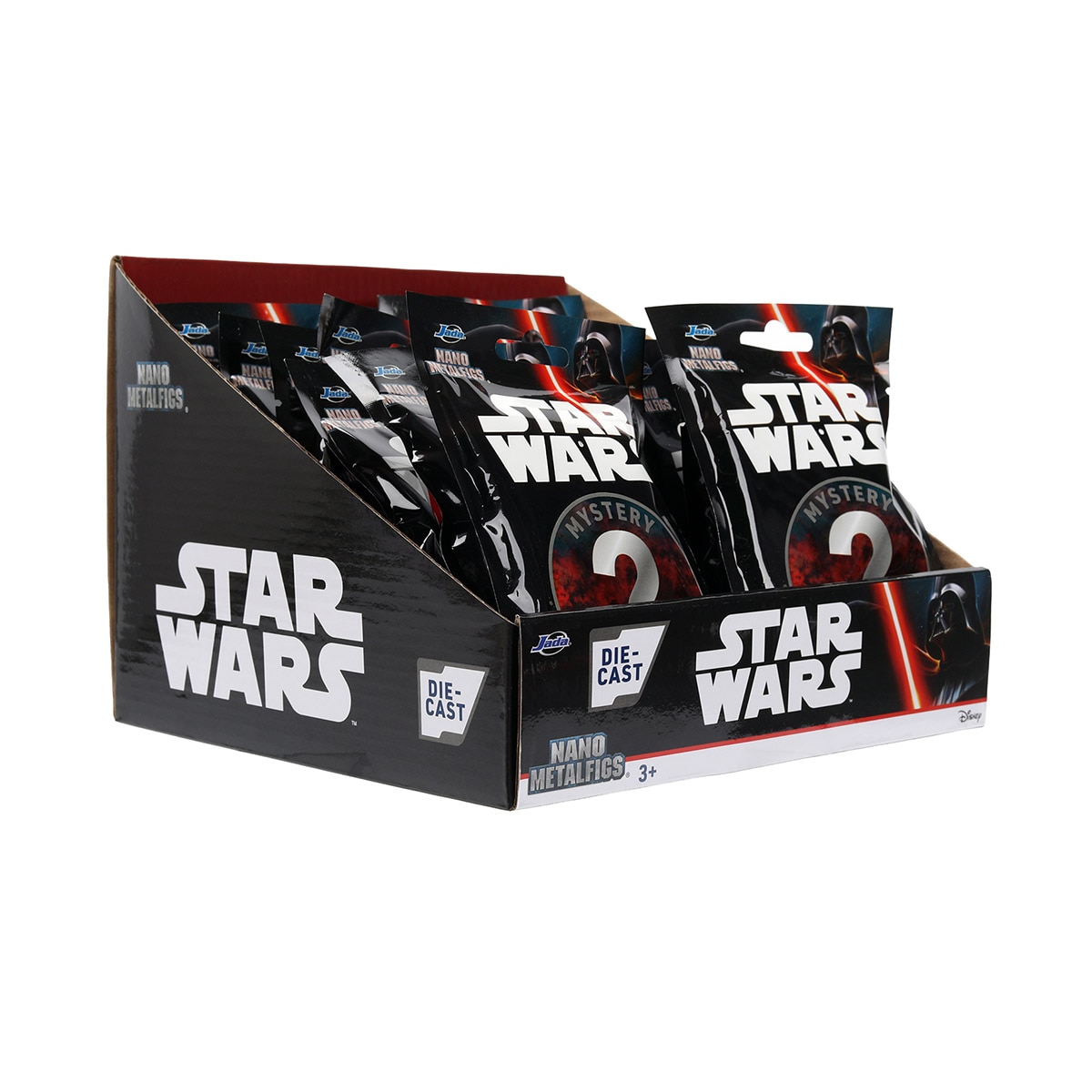 Sobre con figura sorpresa de metal pintado de un personaje clásico Star Wars metal de 4cm Jada 8
