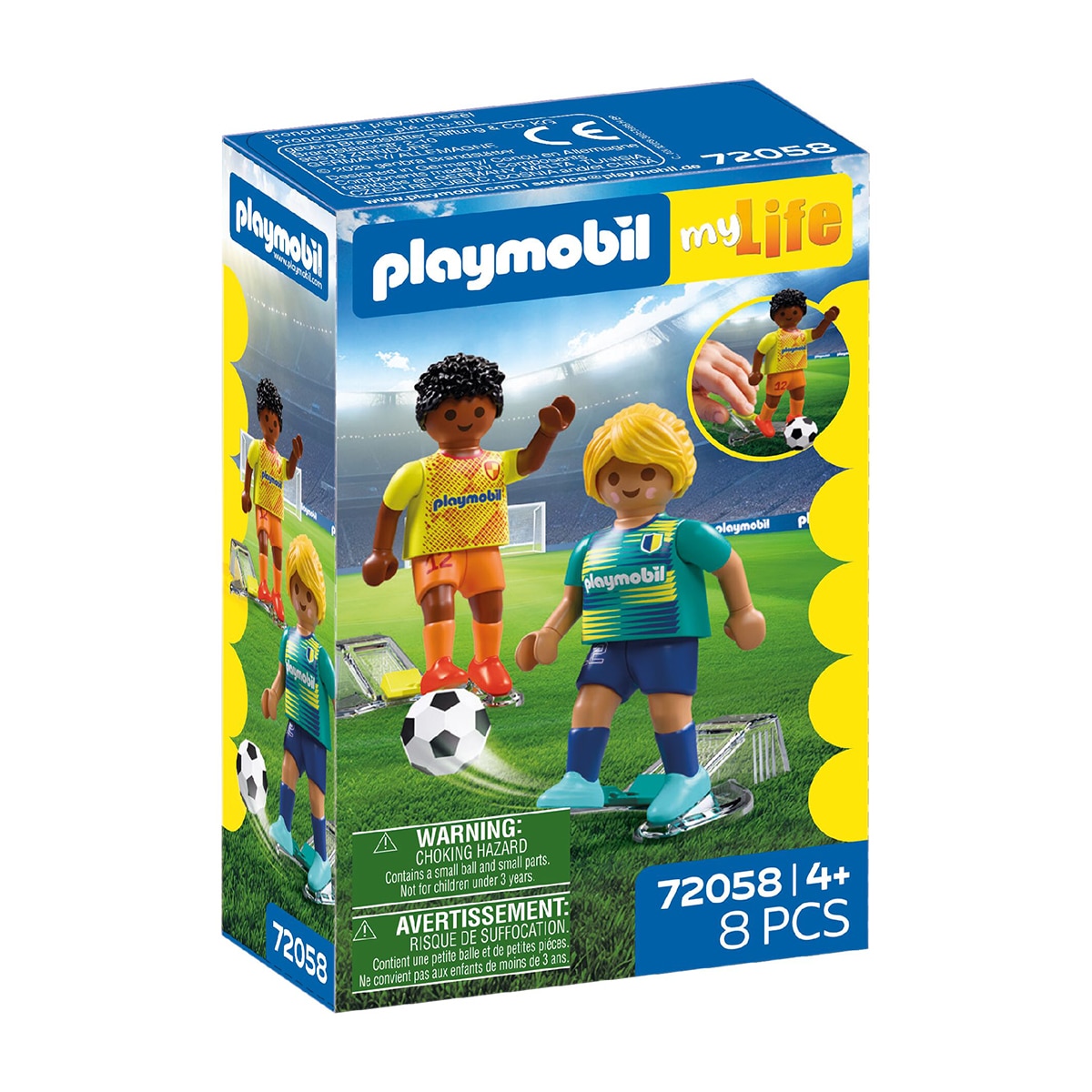 Desporto e Ação: Jogadores de futebol - Playmobil 72058 2