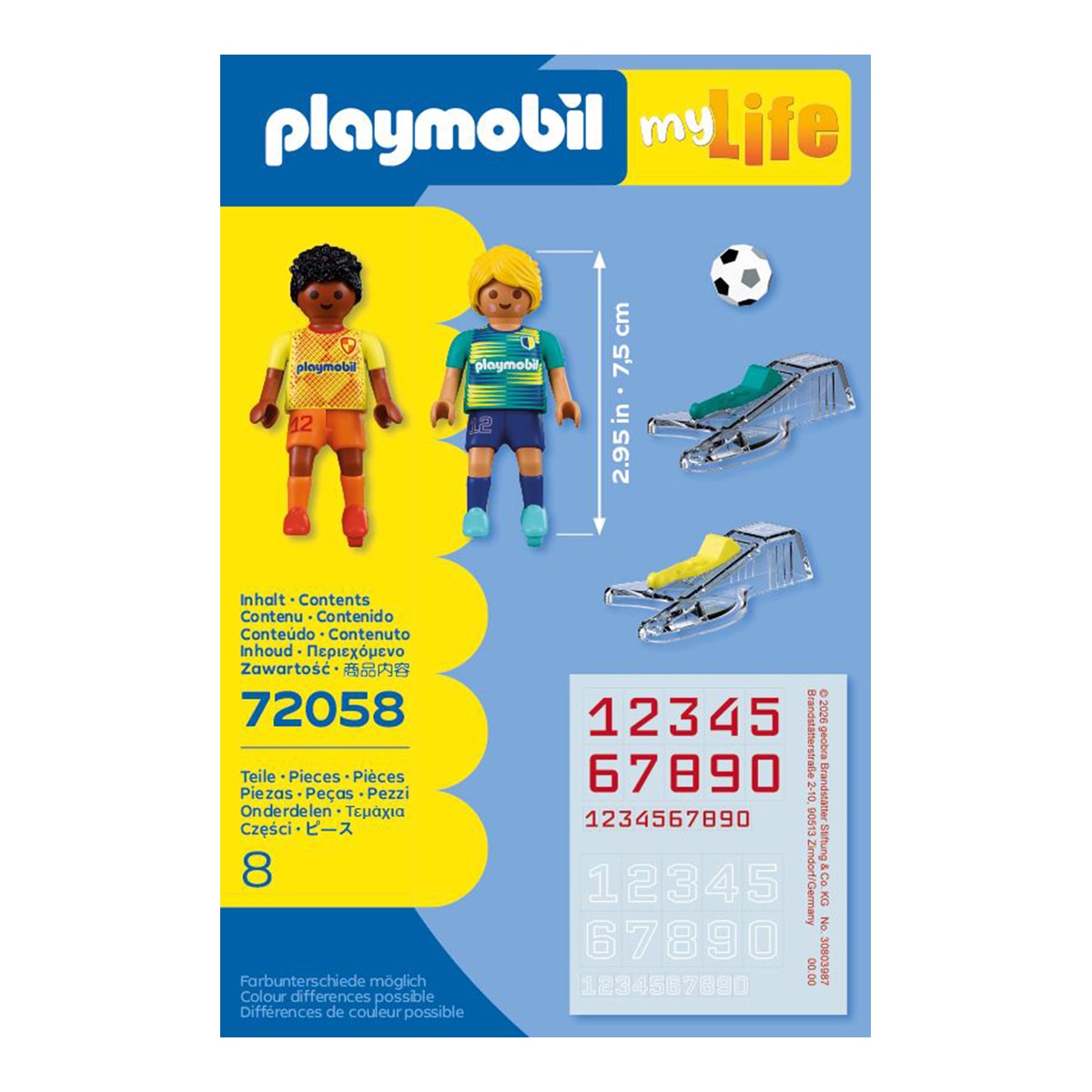 Desporto e Ação: Jogadores de futebol - Playmobil 72058 3