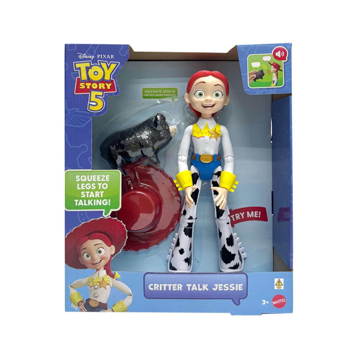 Figura de acción articulada Toy Story 5 Mattel Disney Pixar Jessie Habla con animales Mattel 6